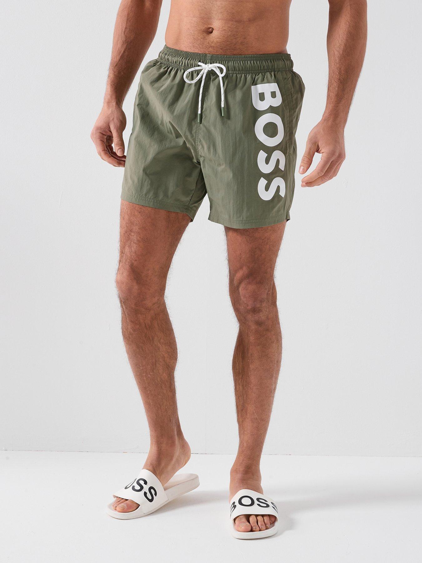 BOSS Octopus Swim Shorts - Dark Green