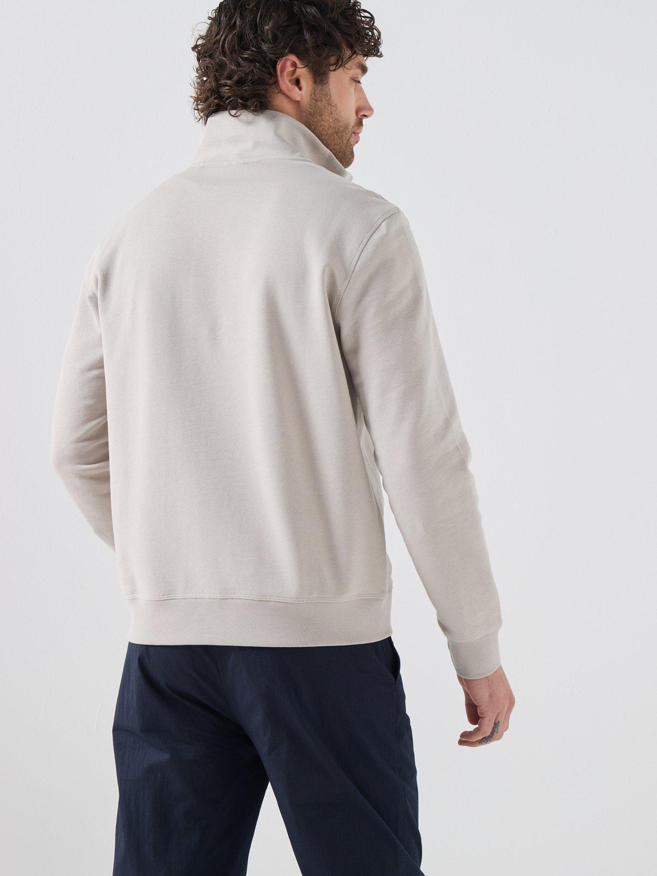 Image 2 of 6 of BOSS Boss Zetrust 1/4 Zip Sweat - Light Grey