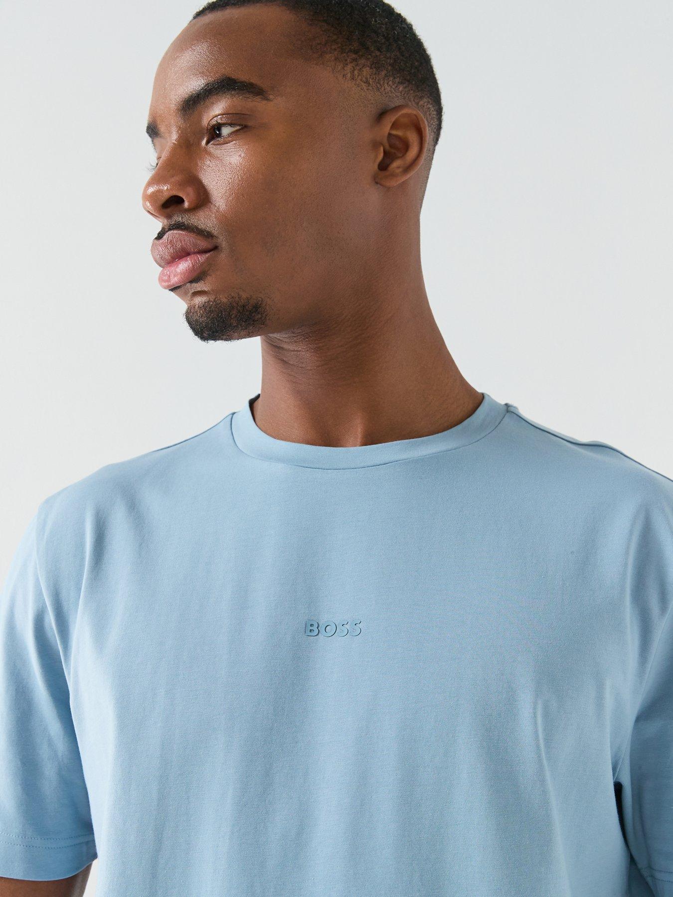 Image 4 of 4 of BOSS Centre Logo T-Shirt - Light Blue