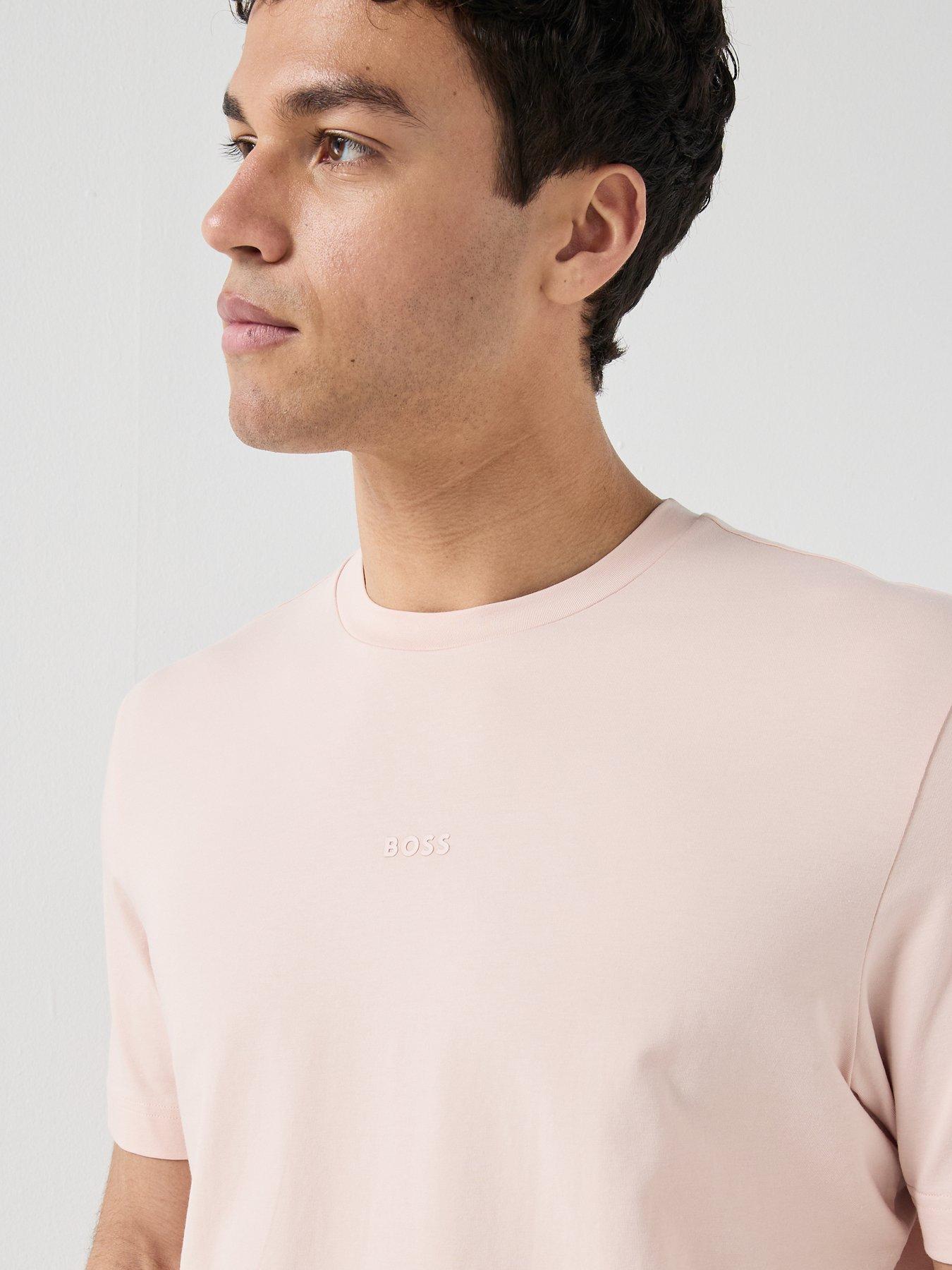 Image 4 of 4 of BOSS Tchup Centre Logo T-Shirt - Light Pink