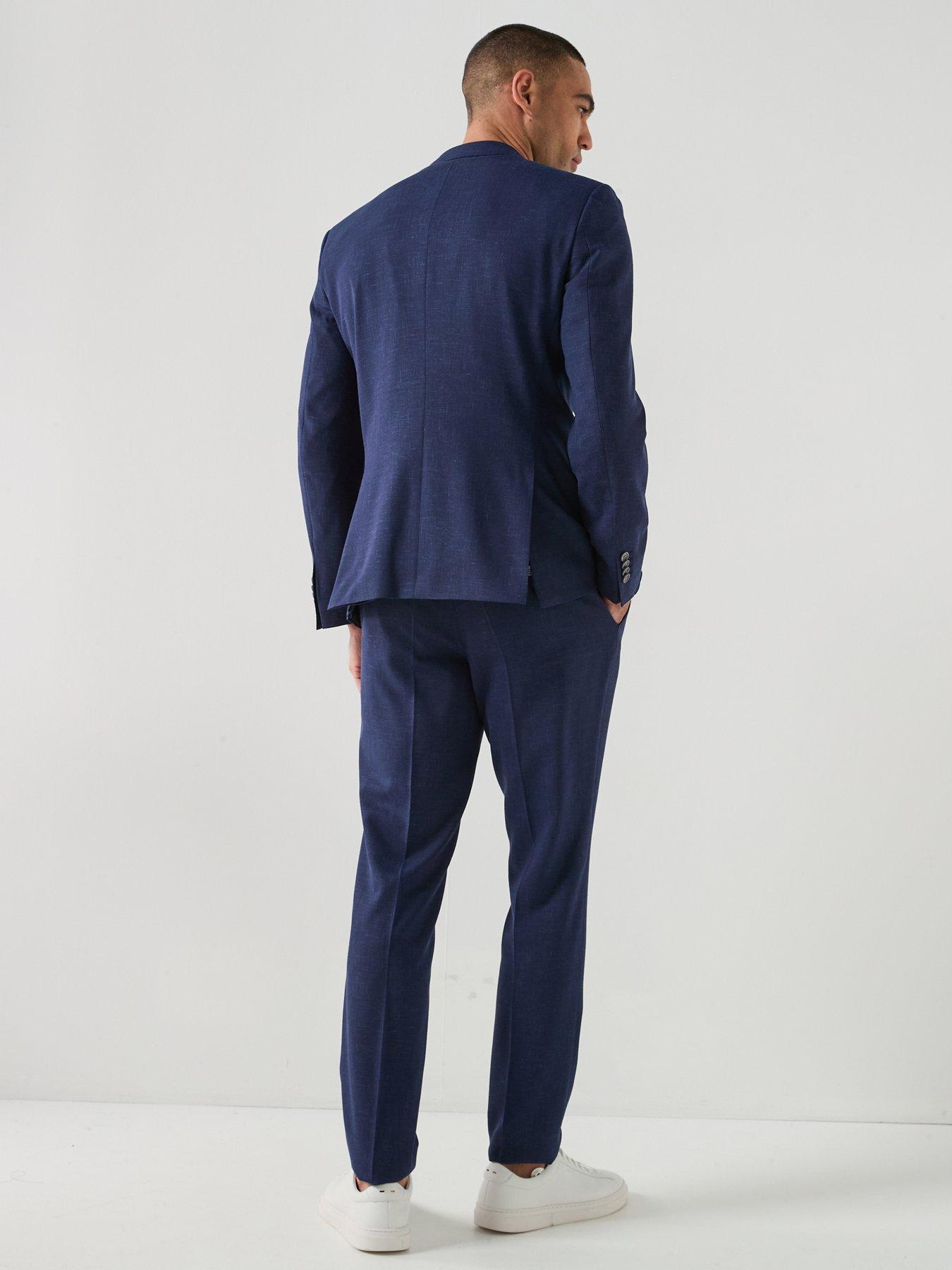 Image 2 of 6 of BOSS 2-Piece Bi-Stretch Slim Fit Suit - Dark Blue
