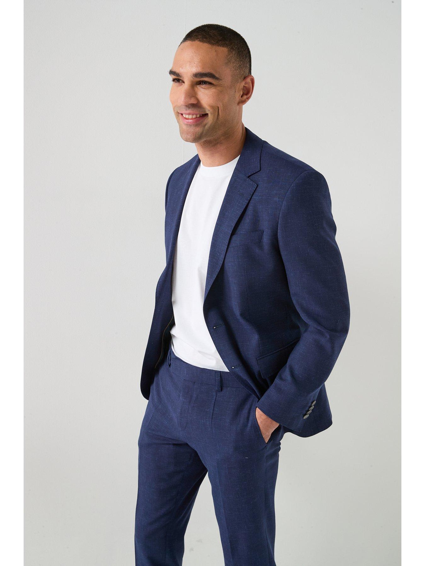 Image 6 of 6 of BOSS 2-Piece Bi-Stretch Slim Fit Suit - Dark Blue