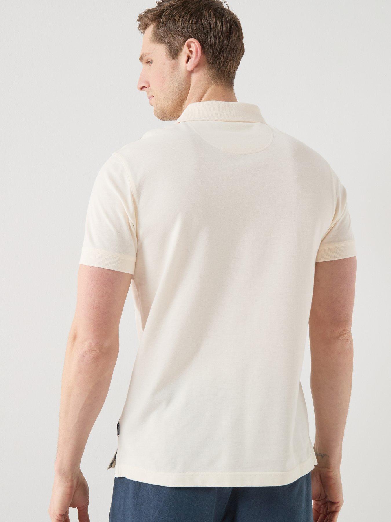 Image 2 of 5 of Barbour Blaine Tartan Tailored Fit Polo Shirt - Beige
