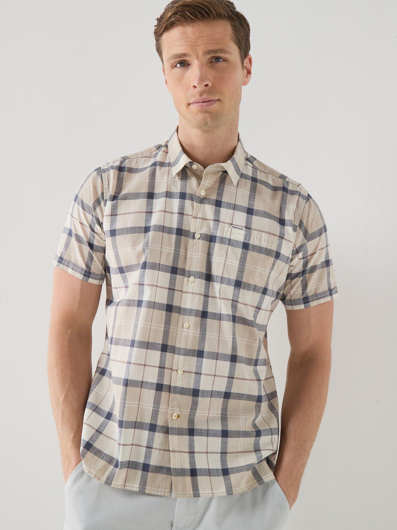 Barbour Gordon Regular Fit Short Sleeve Shirt - Beige