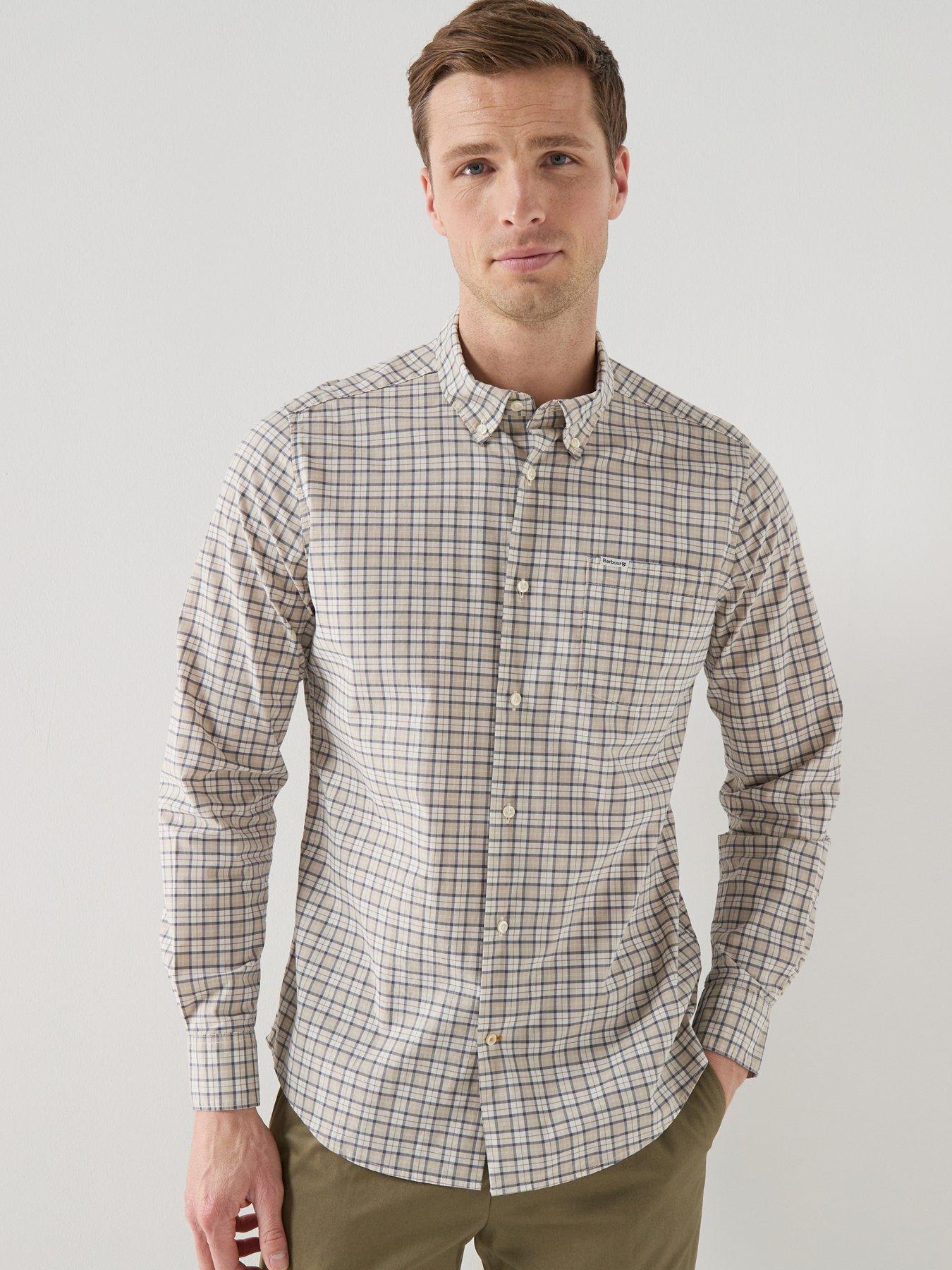 Image 1 of 5 of Barbour Lomond Tailored Tartan Shirt - Beige