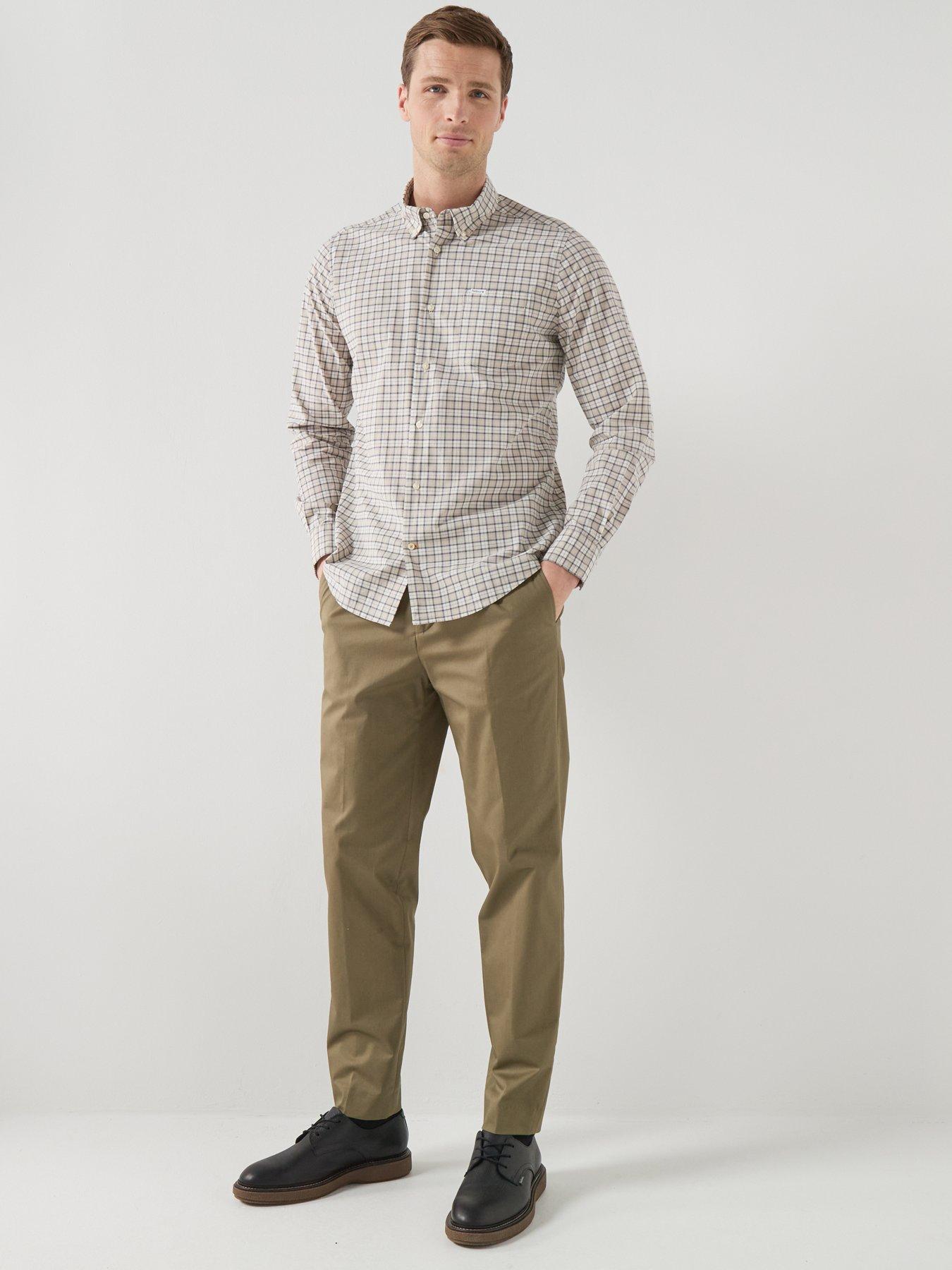 Image 3 of 5 of Barbour Lomond Tailored Tartan Shirt - Beige