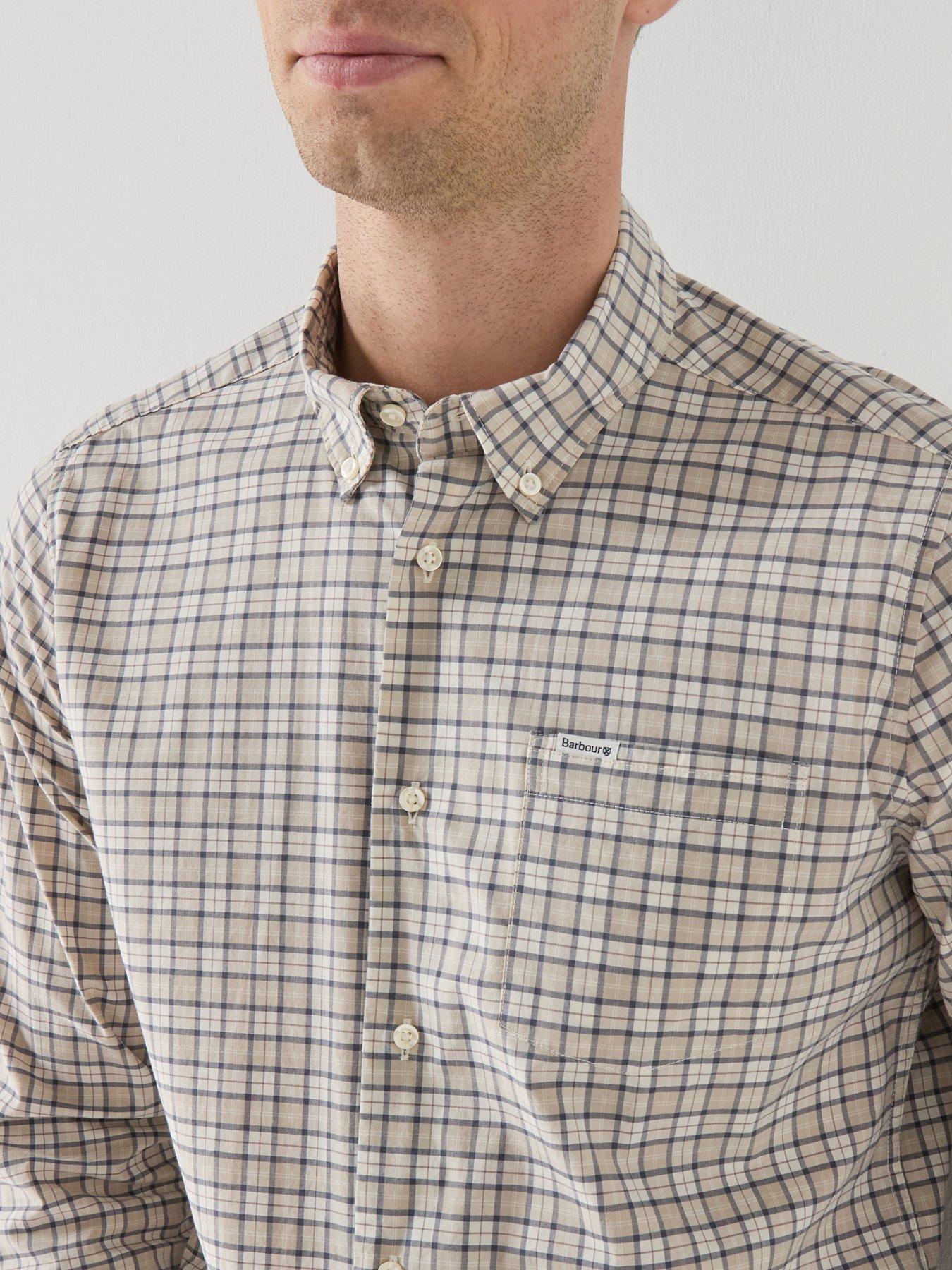 Image 4 of 5 of Barbour Lomond Tailored Tartan Shirt - Beige