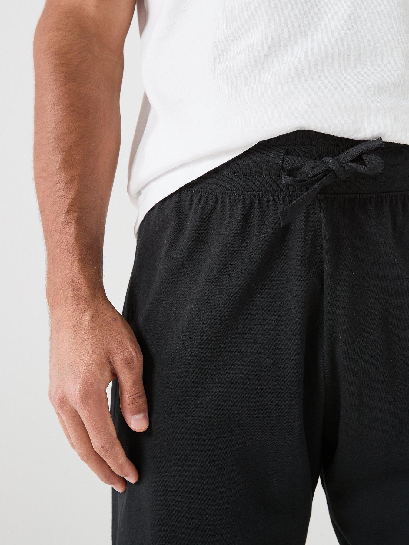 Image 5 of 5 of HUGO Spray Logo Loungewear Shorts - Black