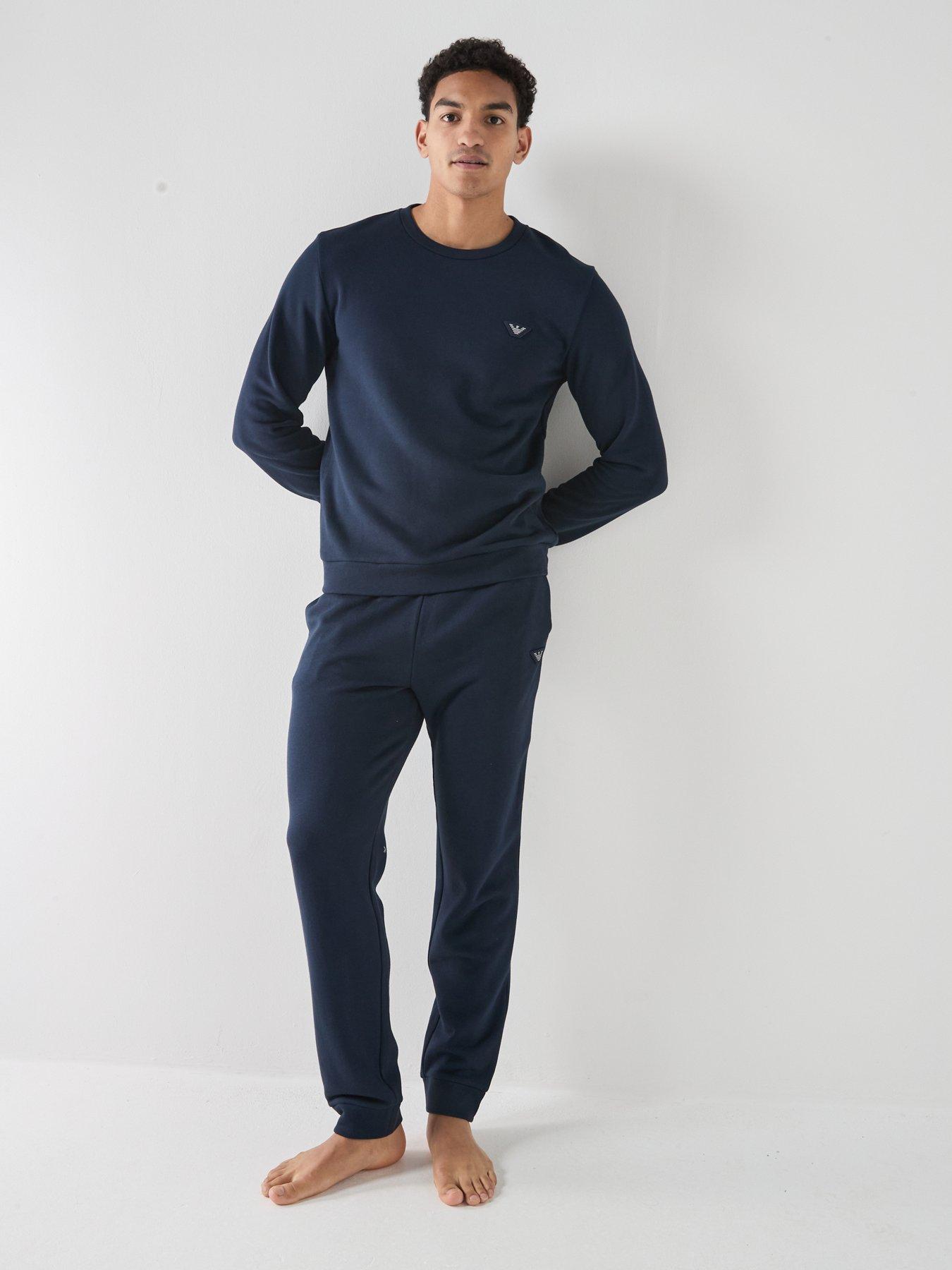 Emporio Armani Bodywear Terry Modal Loungewear Tracksuit - Dark Blue