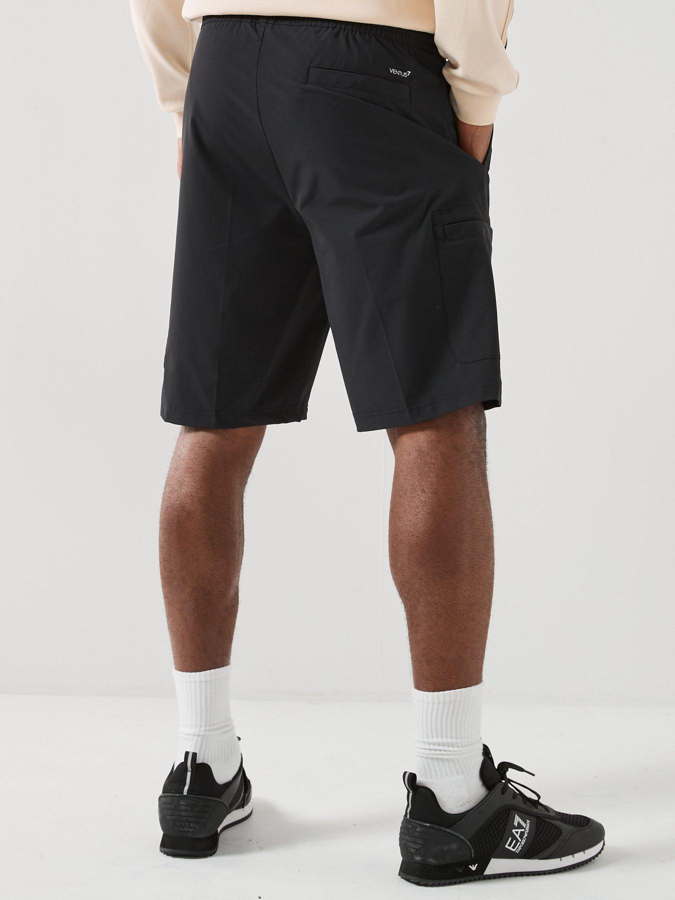 Image 2 of 6 of EA7 Emporio Armani Golf Pro Cargo Shorts - Black