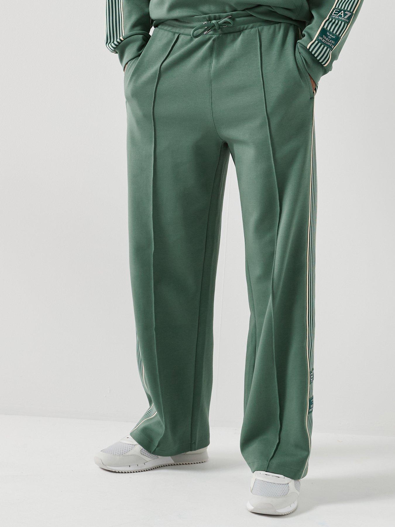 Ea7 Emporio Armani Train Premium Taped Joggers - Dark Green