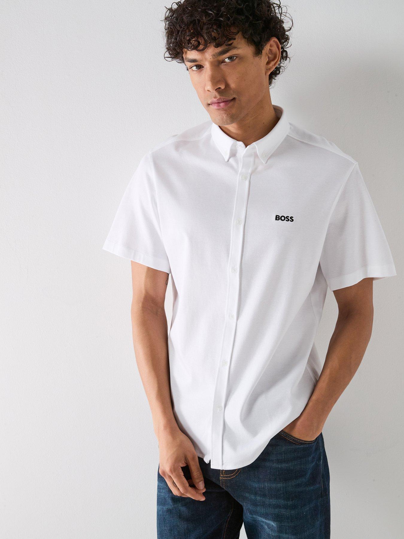 BOSS St_Motion S Relaxed Fit Shirts - White