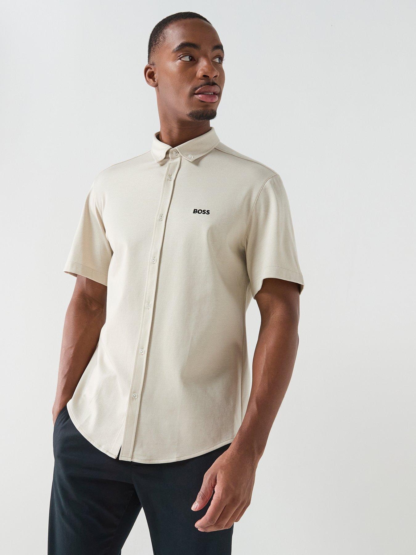 Image 1 of 4 of BOSS St_Motion S Relaxed Fit Shirts - Light Beige