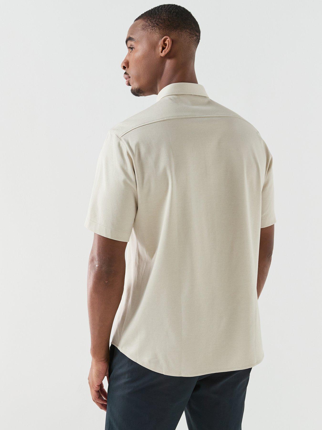 Image 2 of 4 of BOSS St_Motion S Relaxed Fit Shirts - Light Beige
