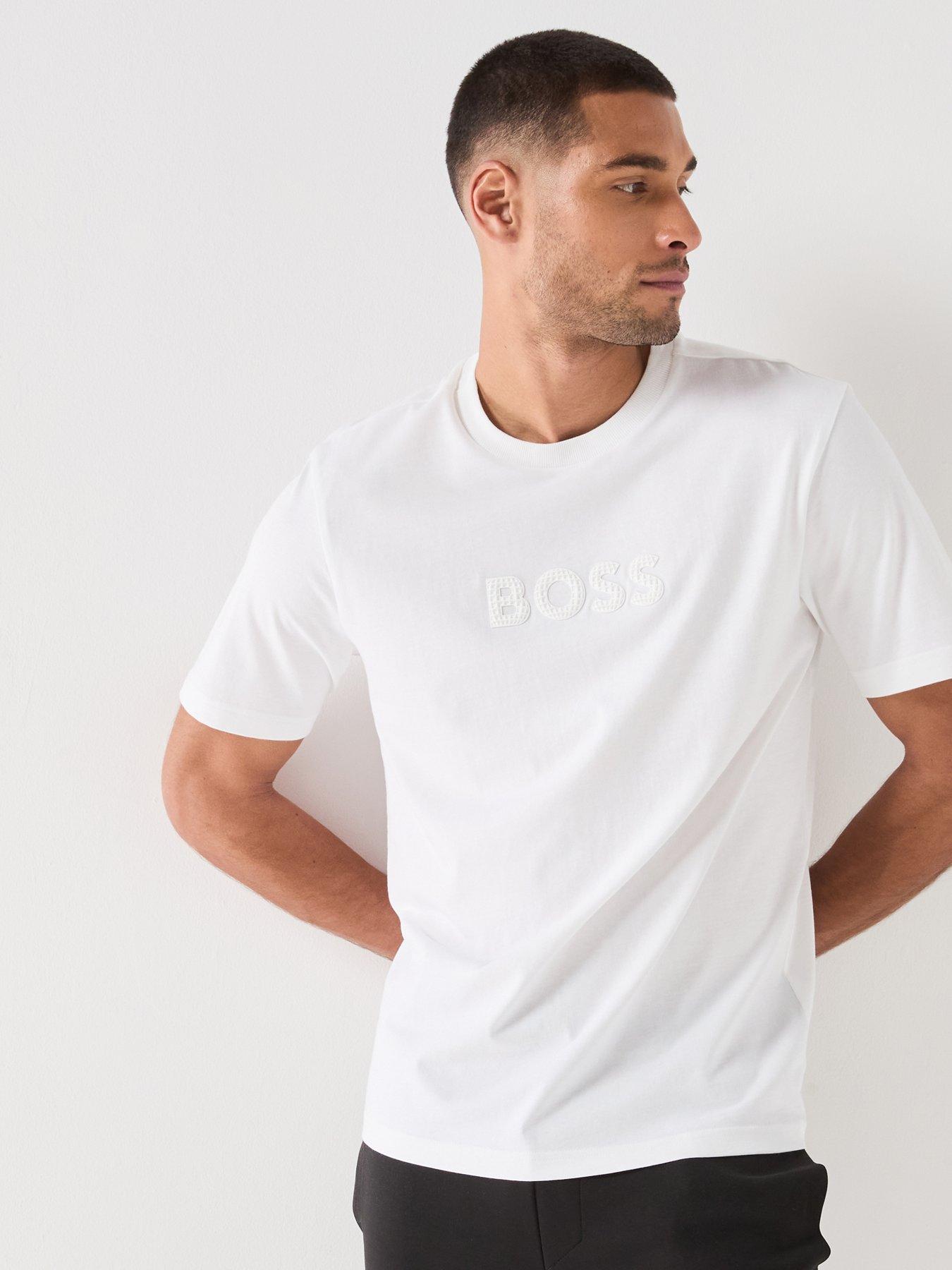 BOSS Rubber Logo T-Shirt - White