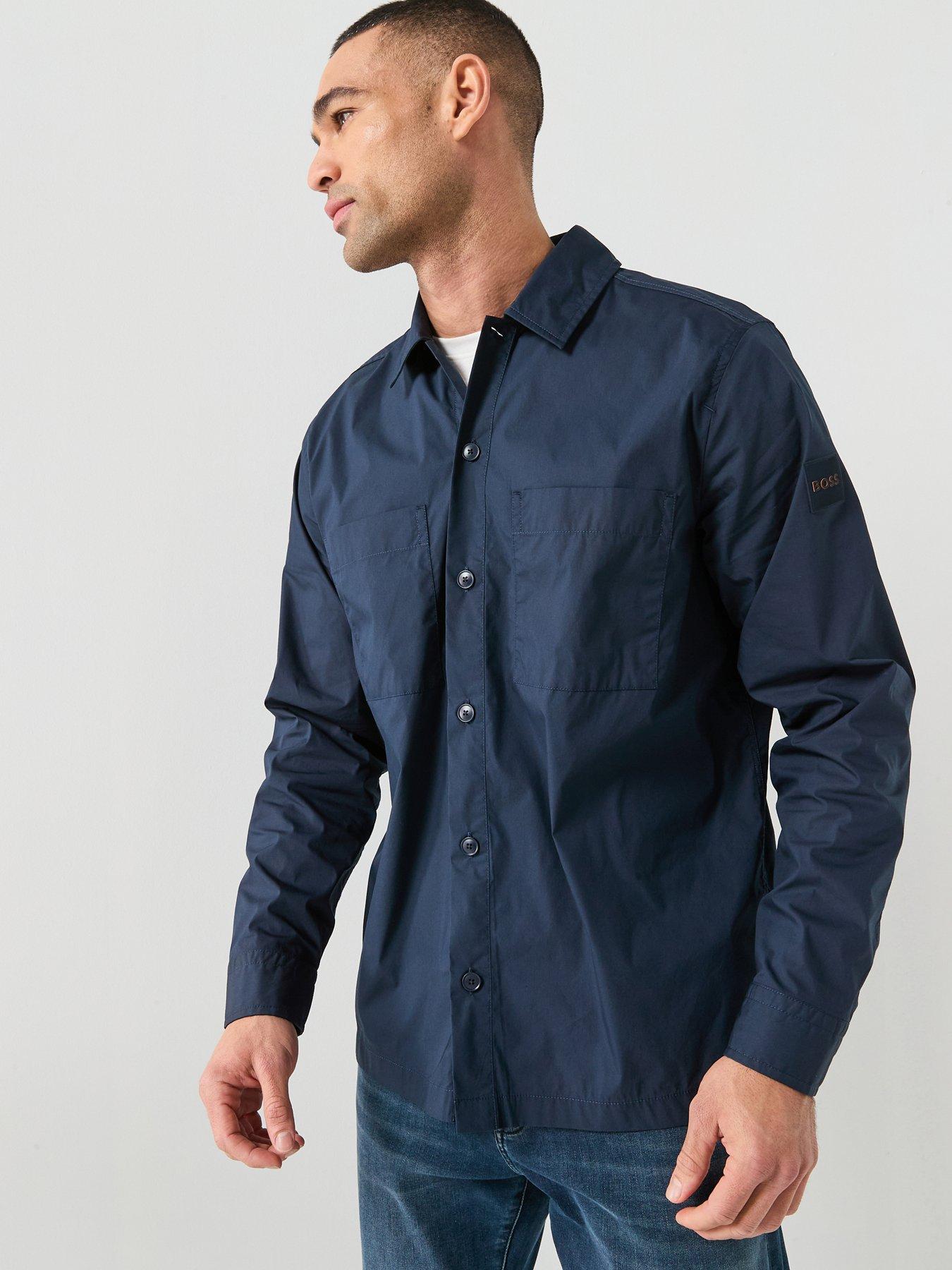 boss-oversized-stretch-overshirt-dark-blue
