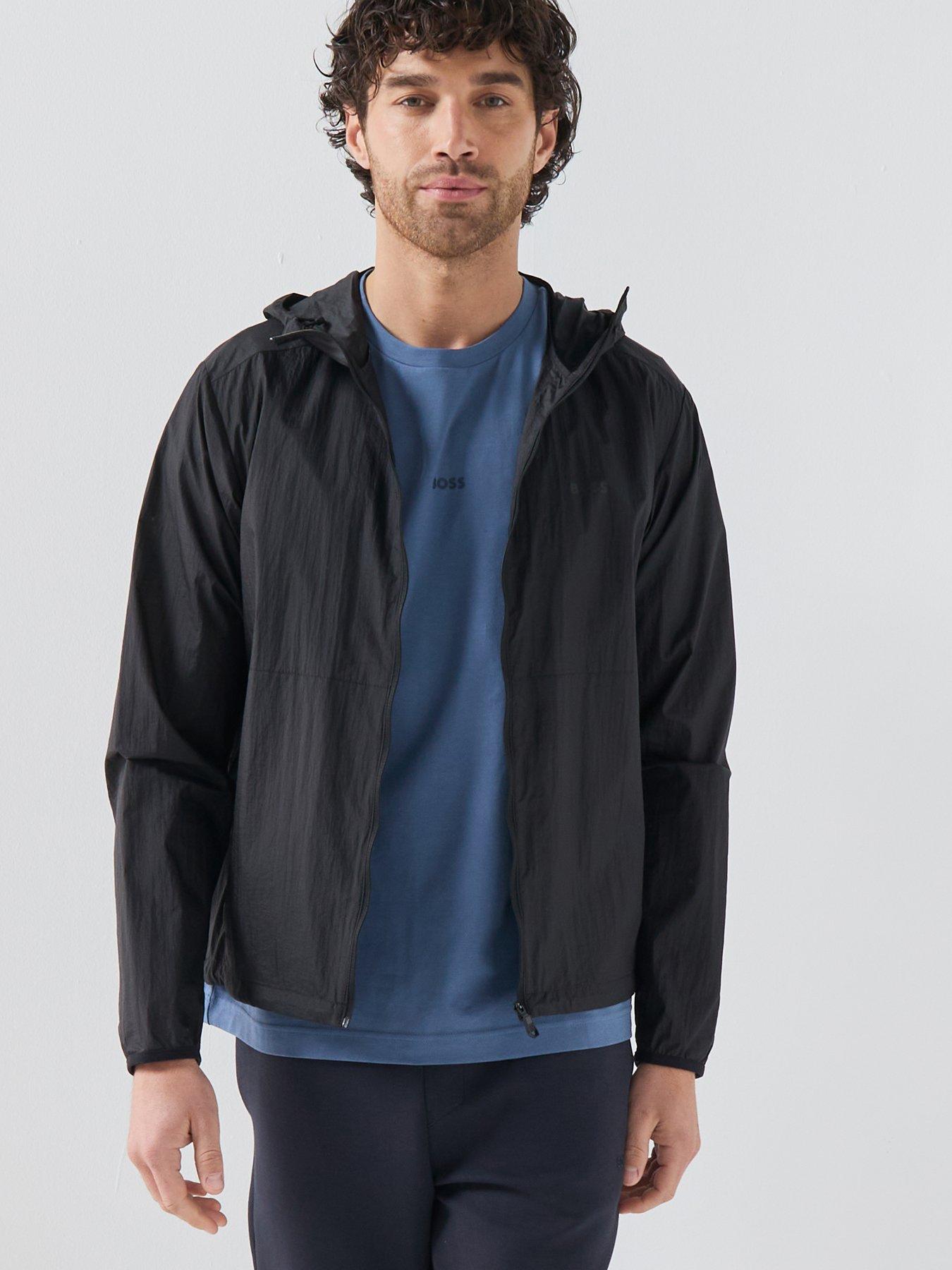 Image 1 of 6 of BOSS Airynix Lightweight Shell Jacket - Black