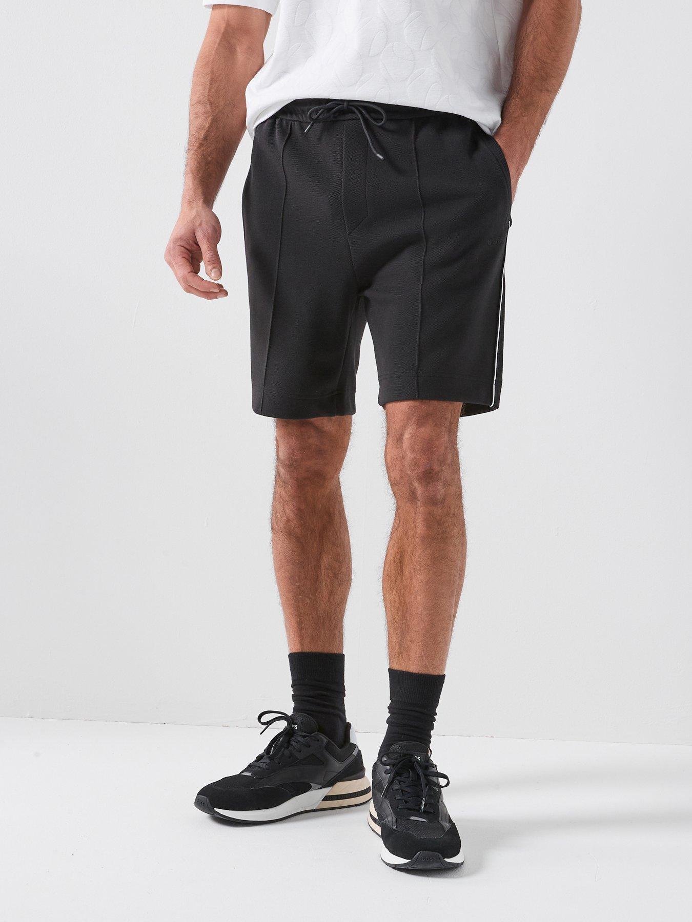 boss-side-stripe-jersey-shorts-black