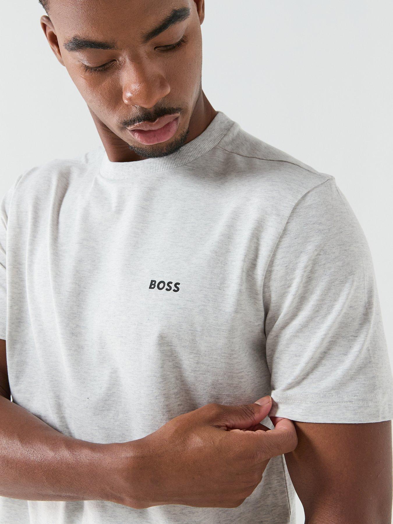 Image 4 of 4 of BOSS Tee Regular Fit T-Shirt - Light Grey
