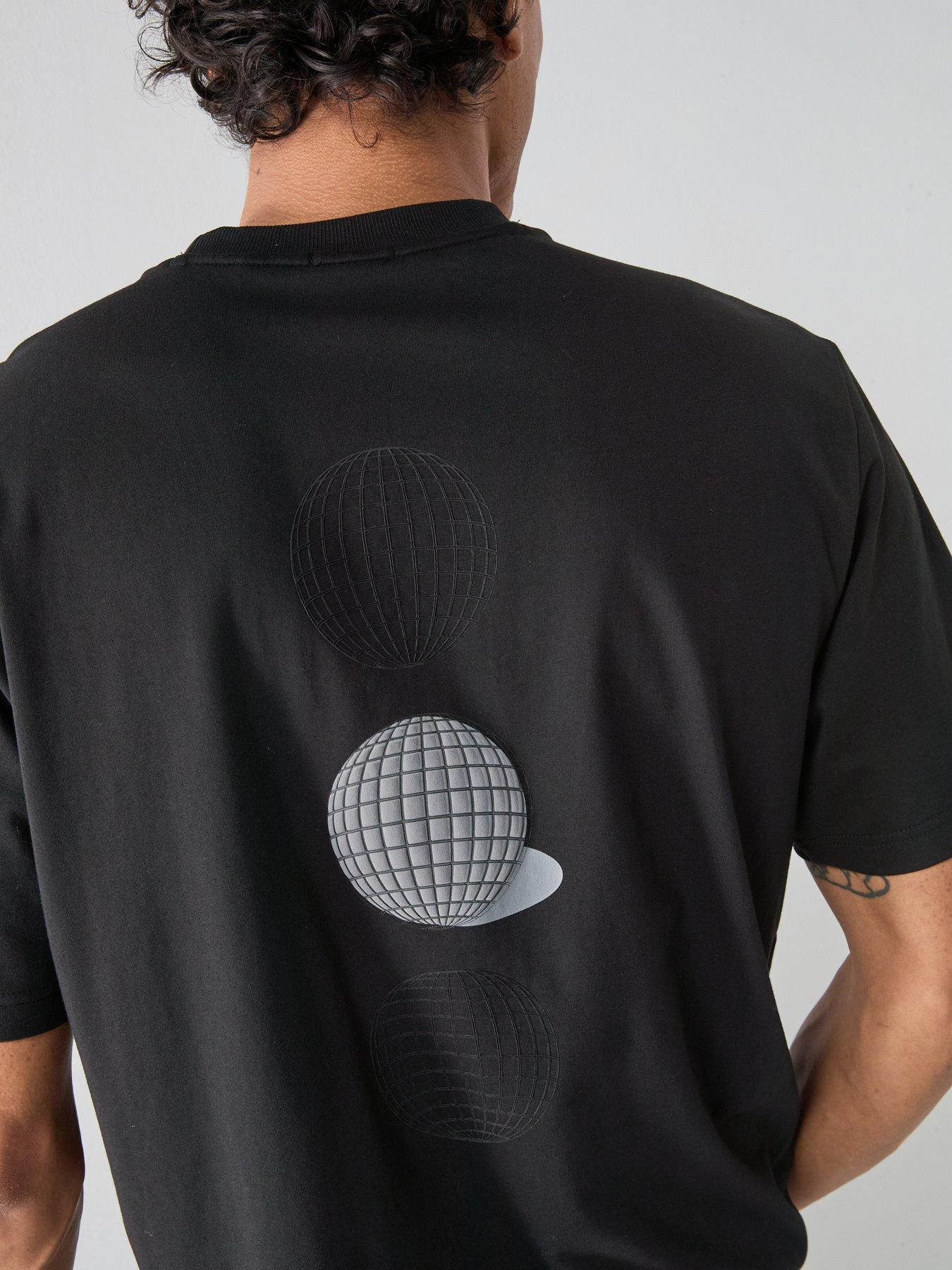 Image 5 of 6 of BOSS Terrace Graphic Relaxed Fit Back Print T-shirt - Black
