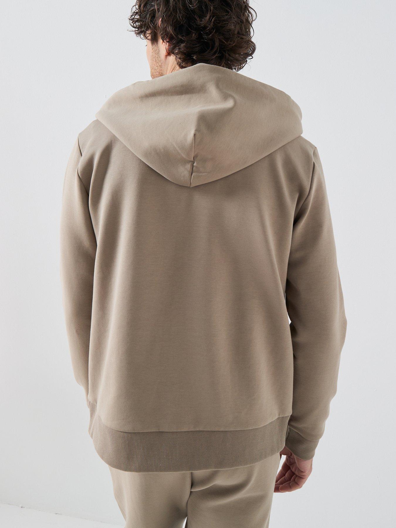 Image 2 of 6 of BOSS Saggy Full Zip Through Hoodie - Khaki