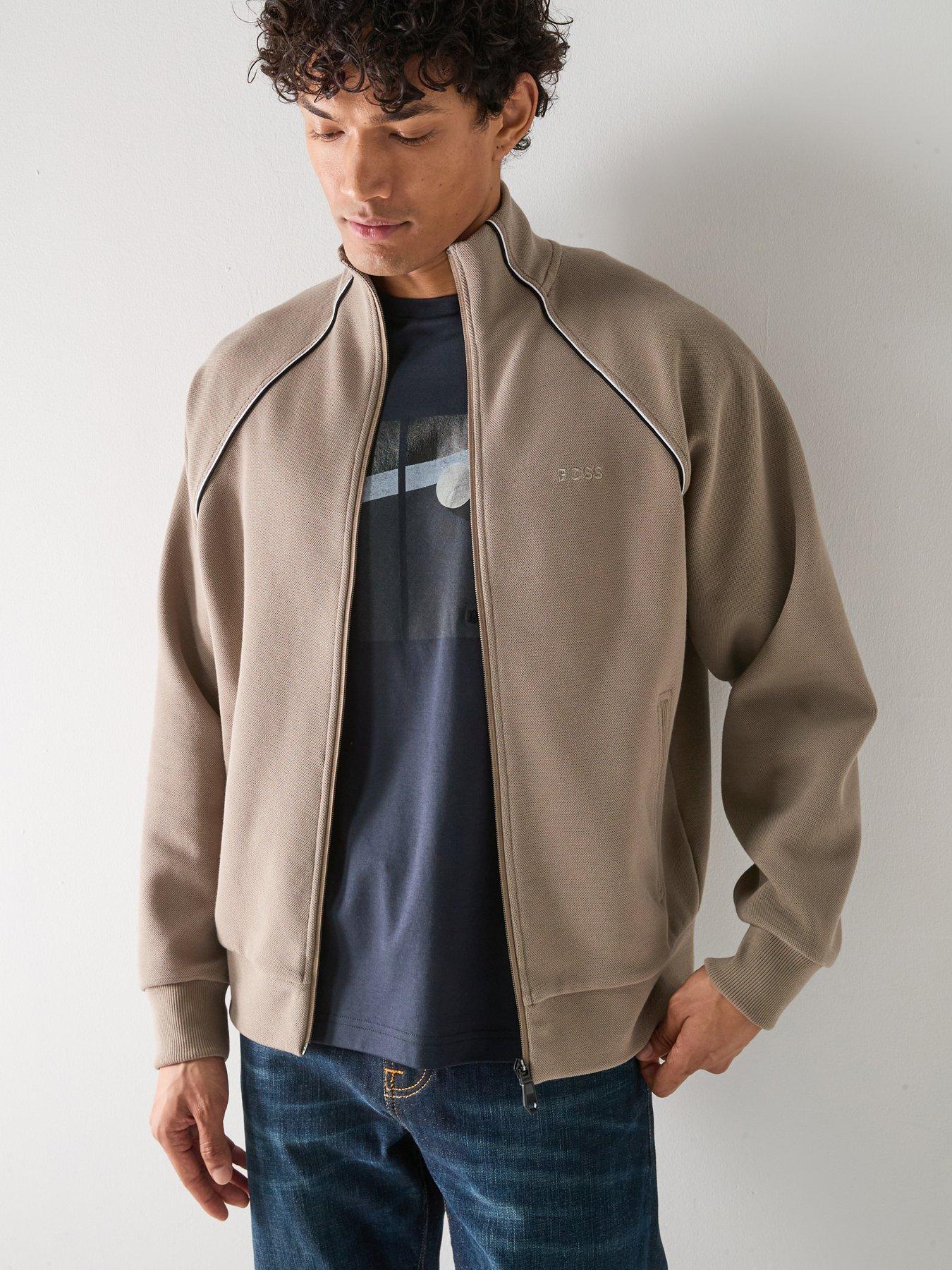 BOSS Skaz Relaxed Fit Full Zip Jacket - Green