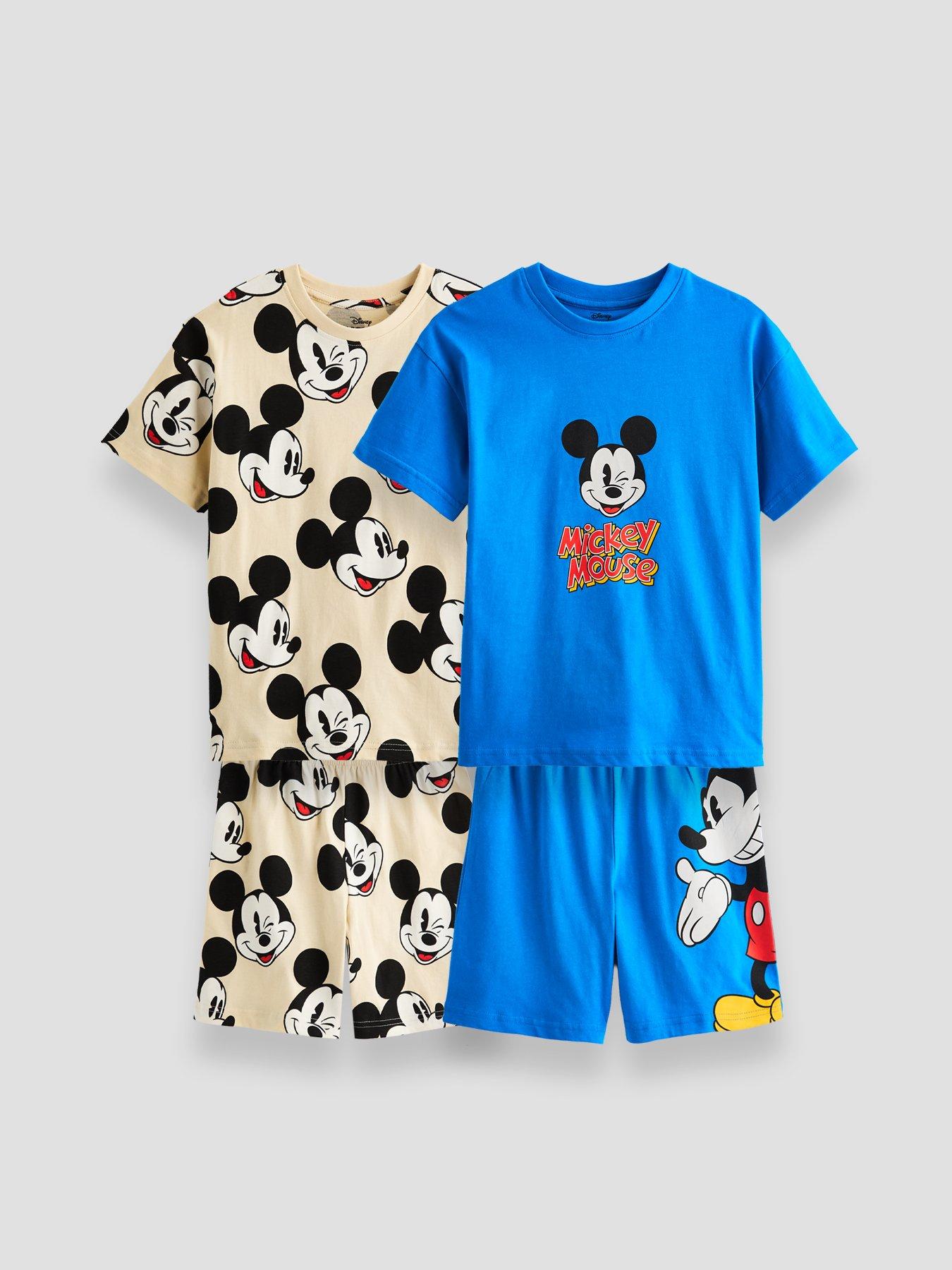 Mickey Mouse 2 Pack Shortie Pyjamas - Multi