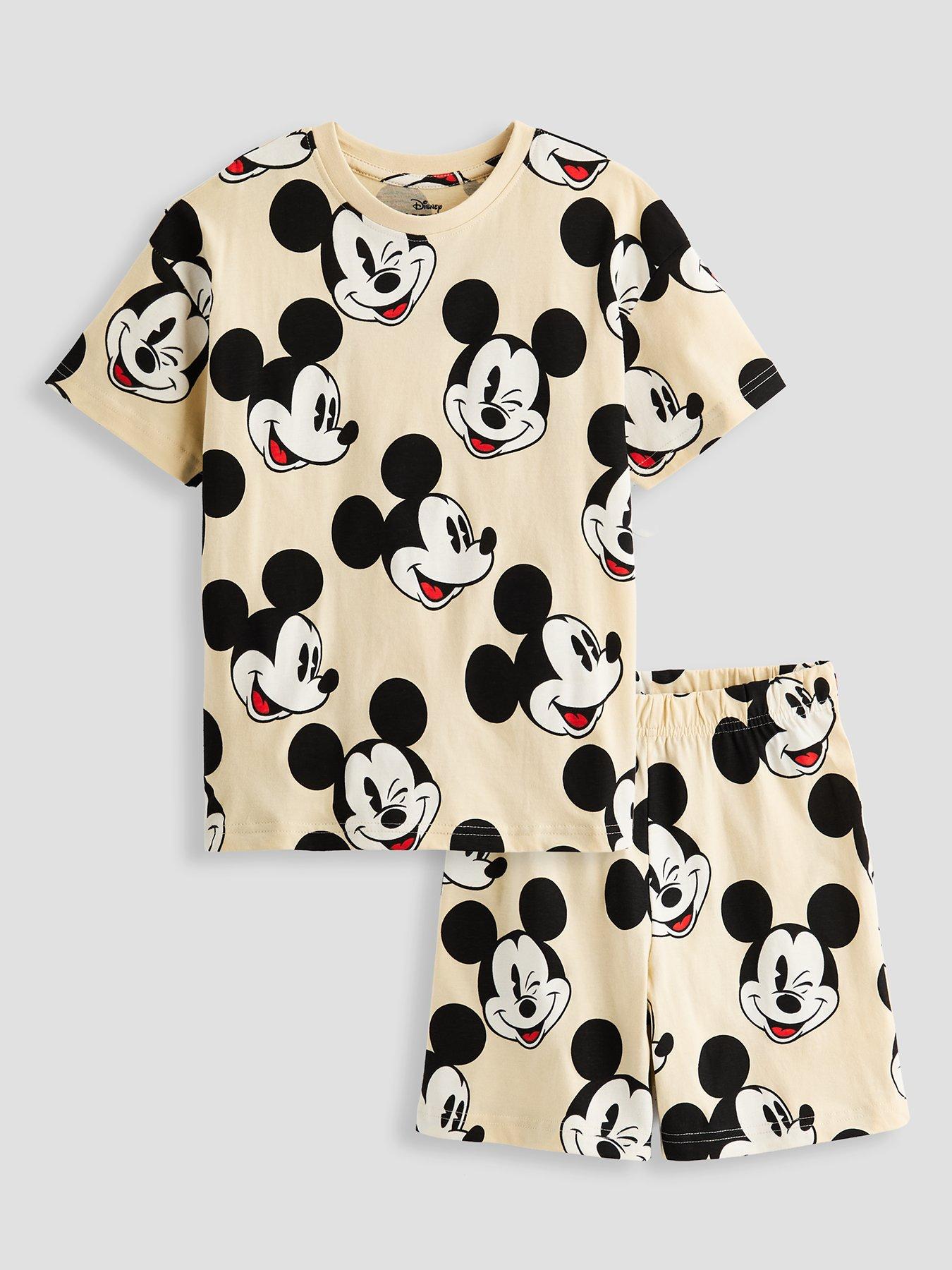 Image 3 of 5 of The Very Collection Mickey Mouse 2 Pack Shortie Pyjamas - Multi