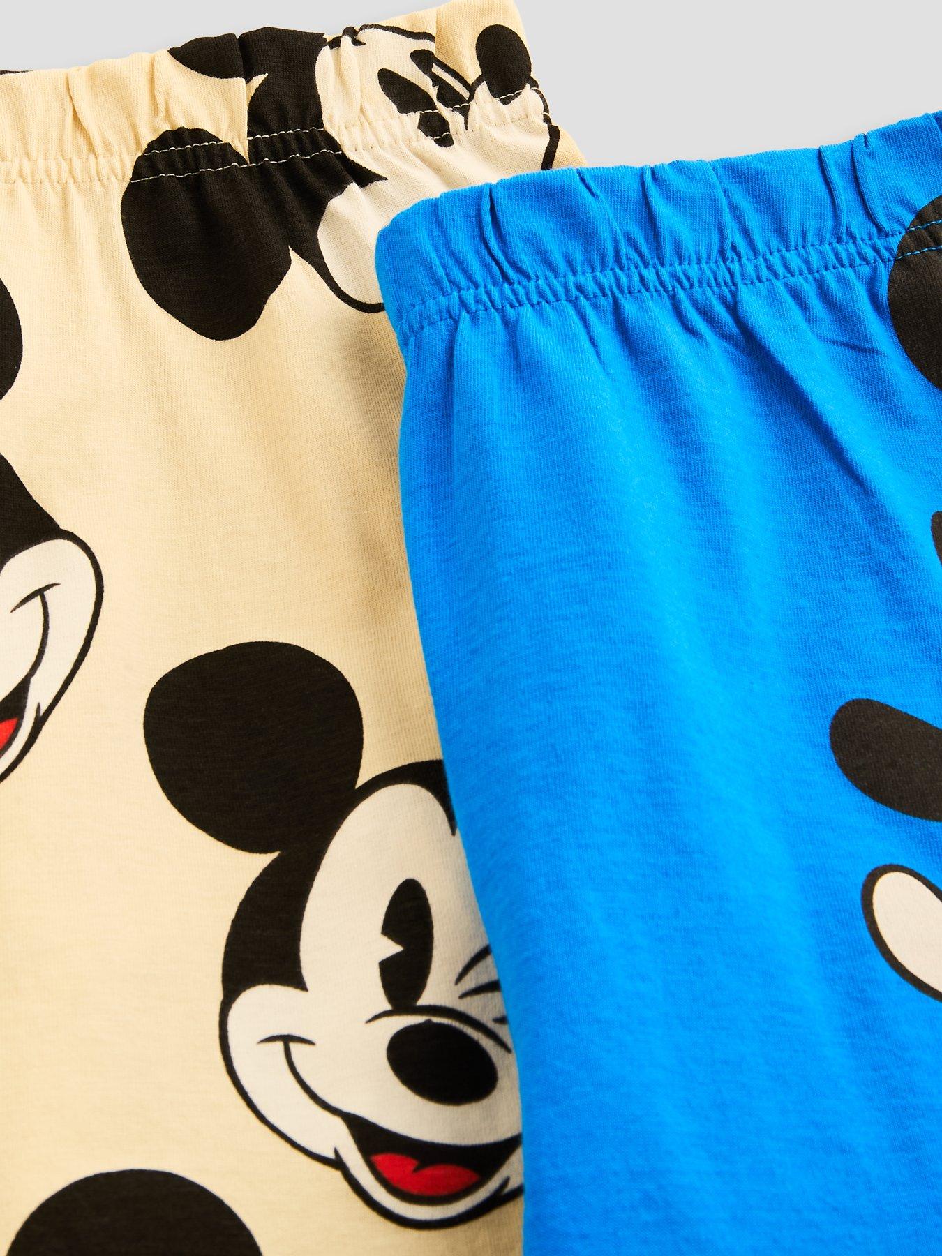 Image 4 of 5 of The Very Collection Mickey Mouse 2 Pack Shortie Pyjamas - Multi
