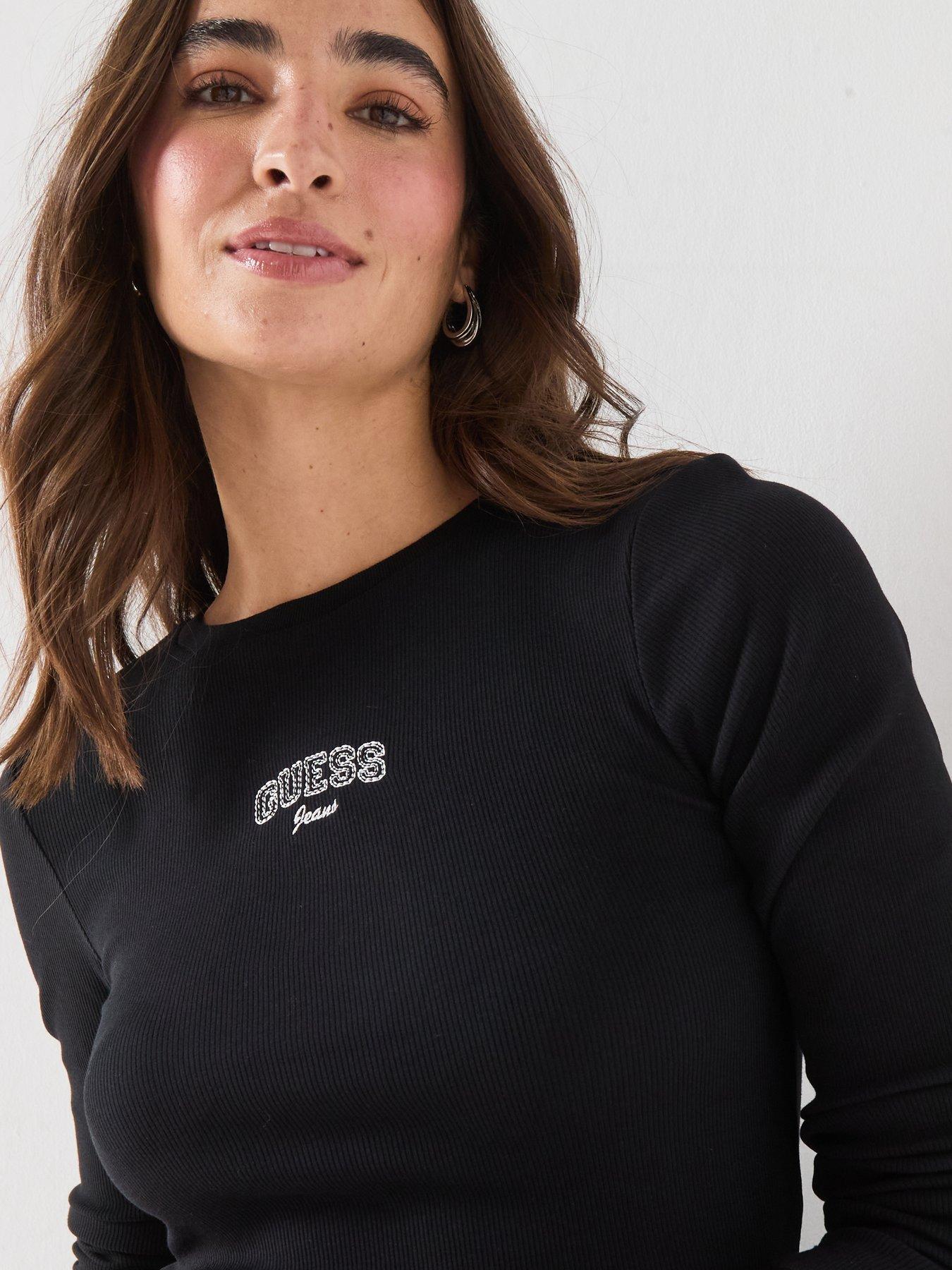 Image 4 of 6 of Guess Long Sleeve Slim Tee