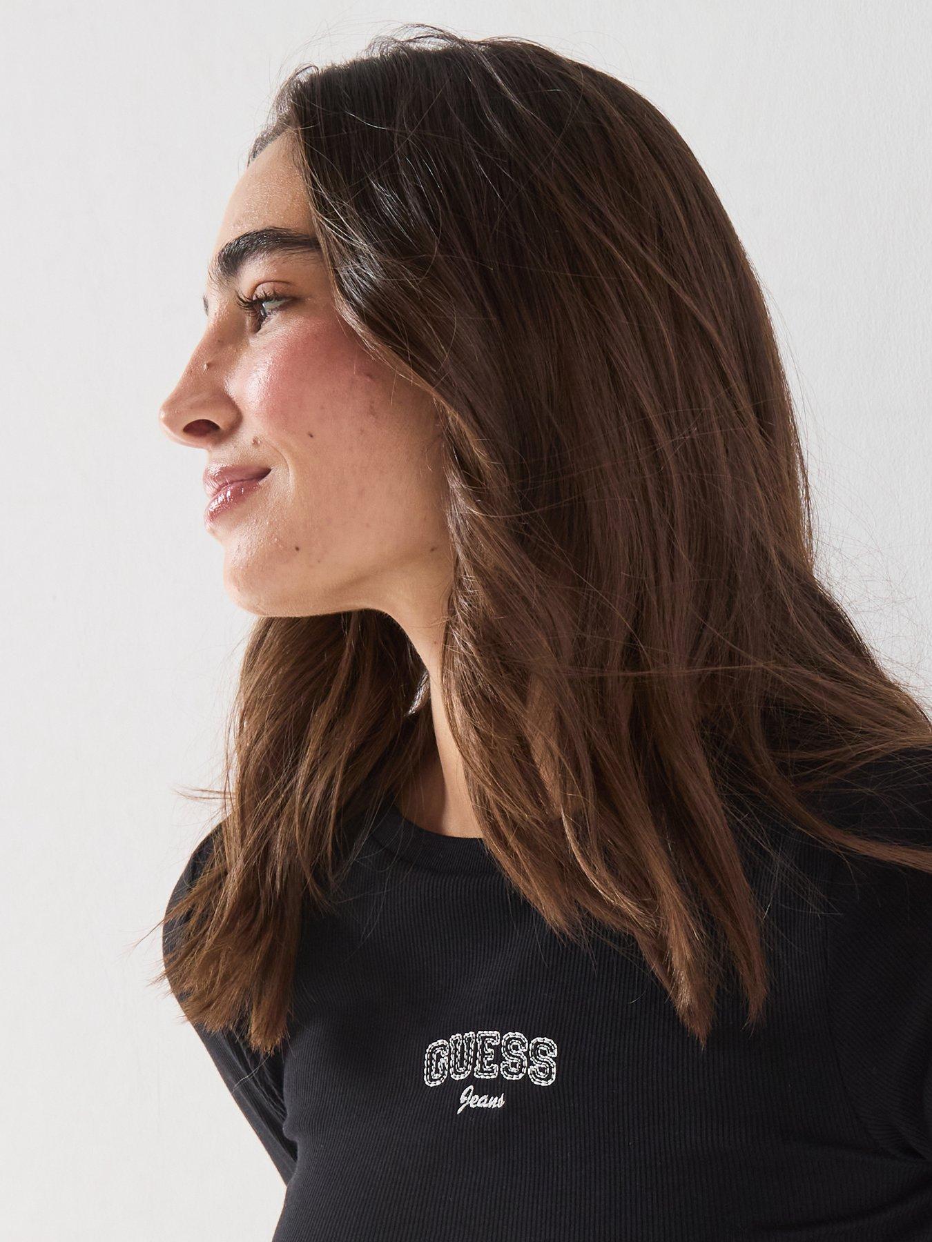 Image 5 of 6 of Guess Long Sleeve Slim Tee