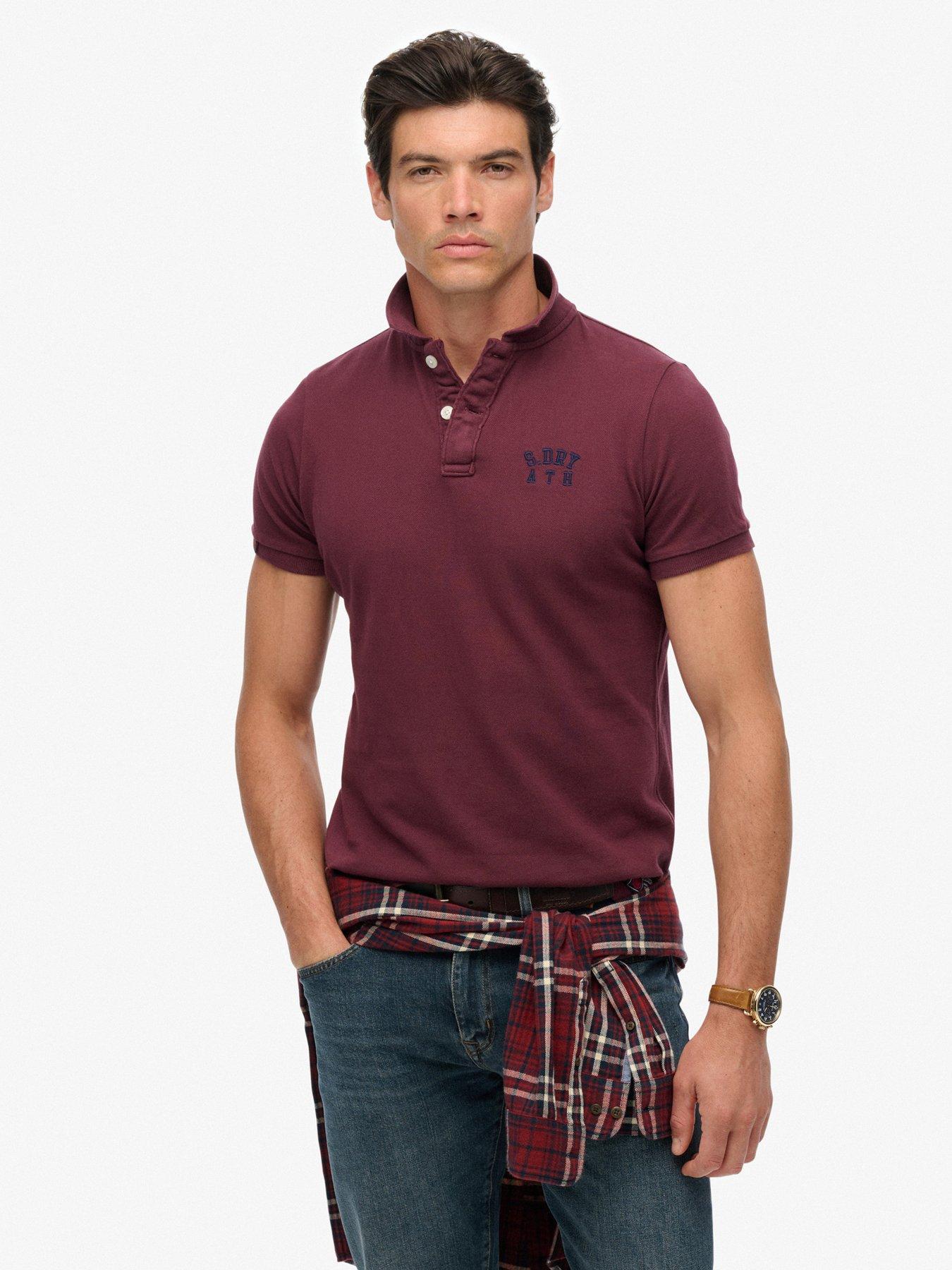 Superdry Vintage Athletic T-shirt - Dark Red
