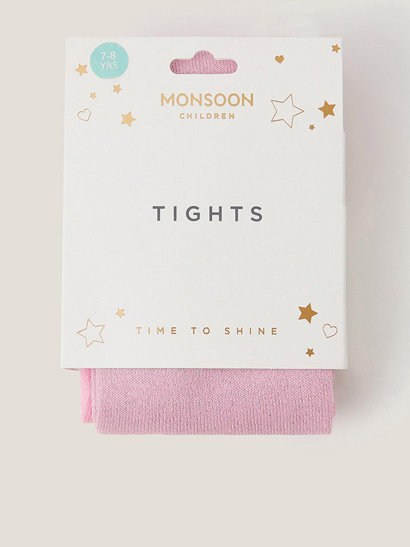 Monsoon Girls Frosted Tights - Pink