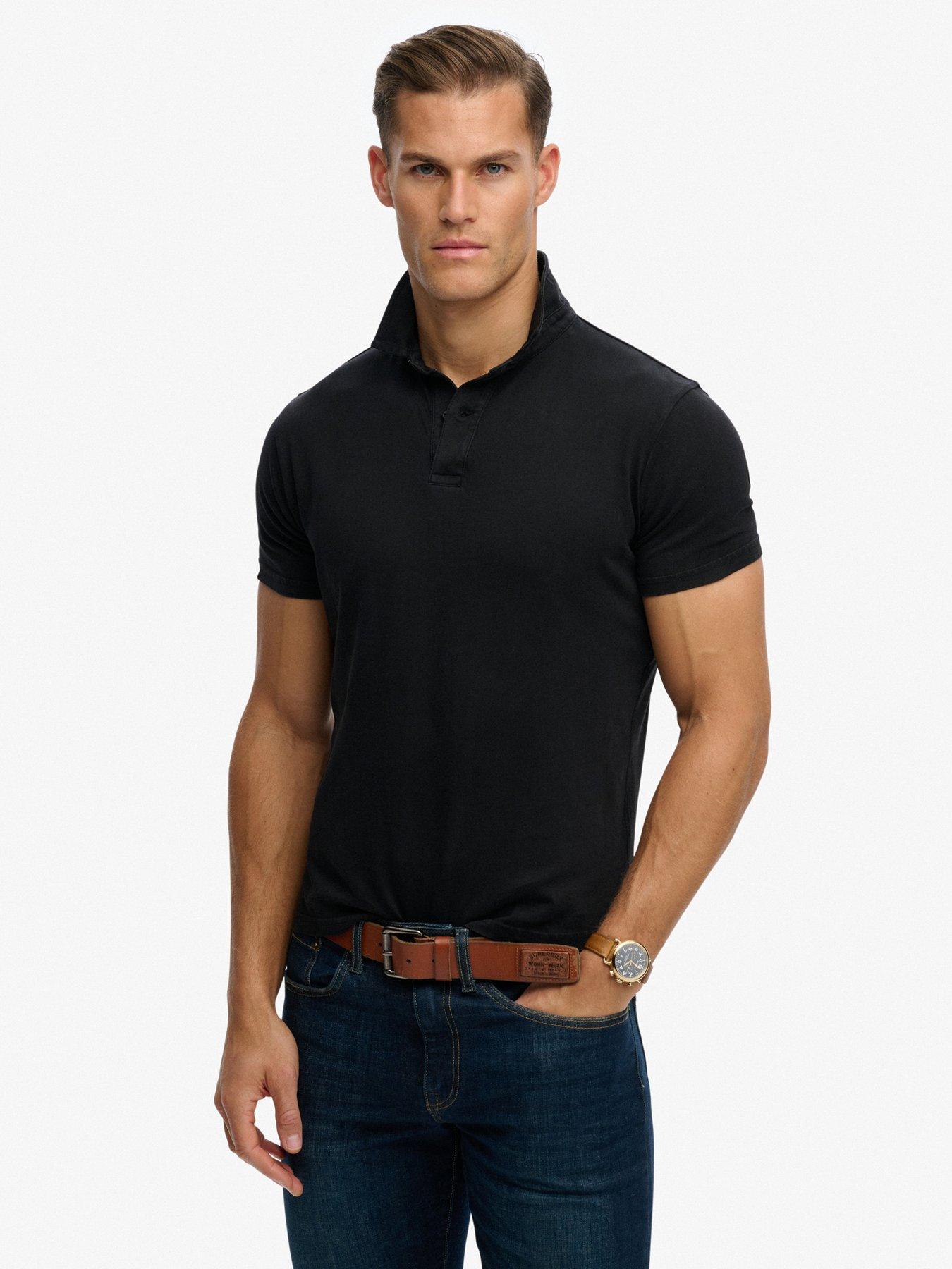 Superdry Essential Jersey Polo - Black