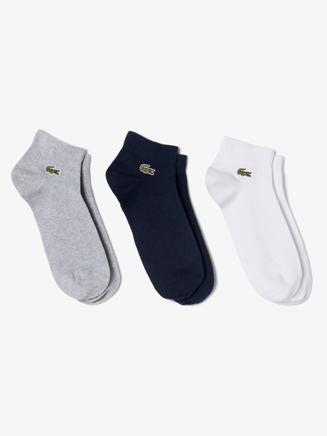 Image 1 of 3 of Lacoste 3-Pack Ankle Socks - Multi