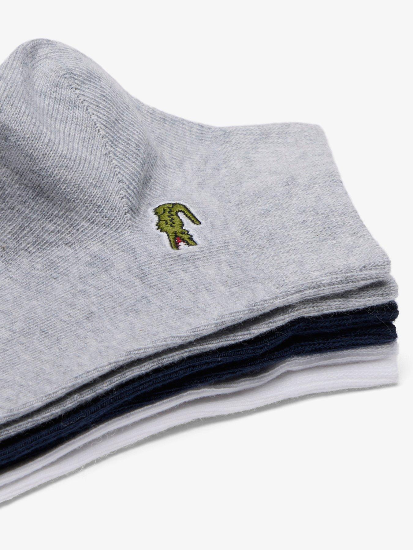 Image 3 of 3 of Lacoste 3-Pack Ankle Socks - Multi