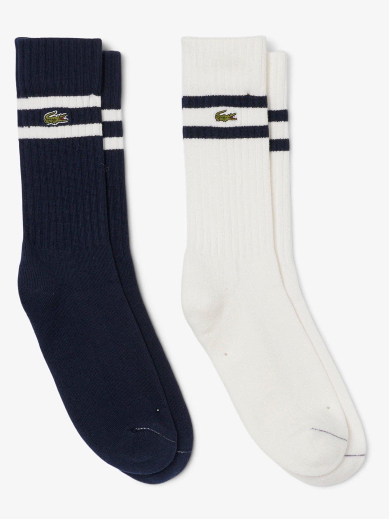 Lacoste 2-Pack Terry Crew Socks - Multi