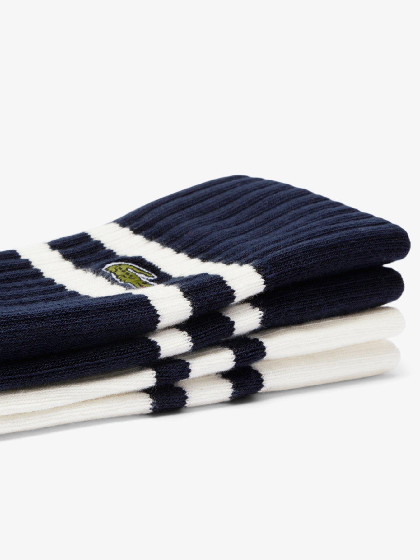 Image 3 of 3 of Lacoste 2-Pack Terry Crew Socks - Multi