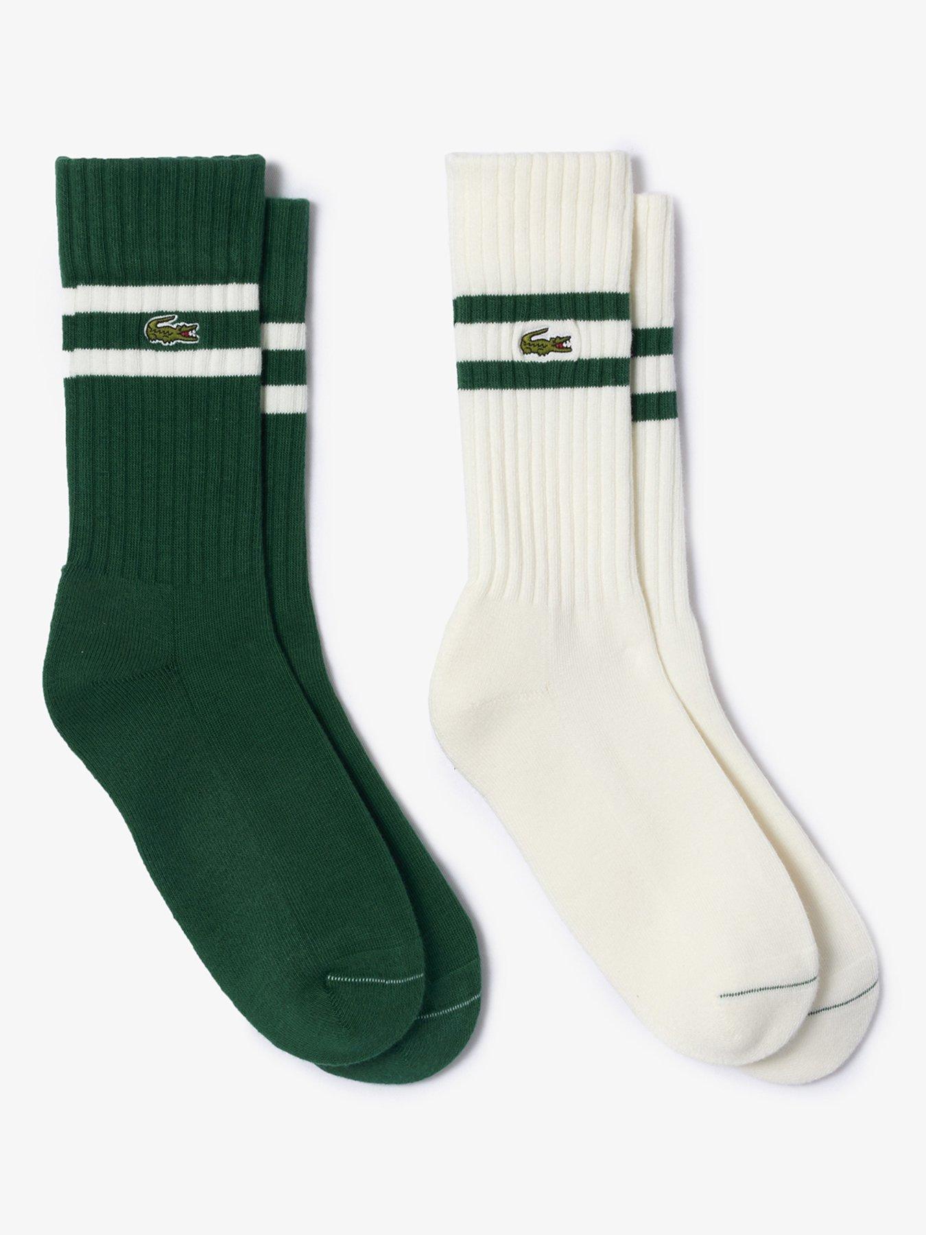 Lacoste 2-Pack Terry Crew Socks - Multi