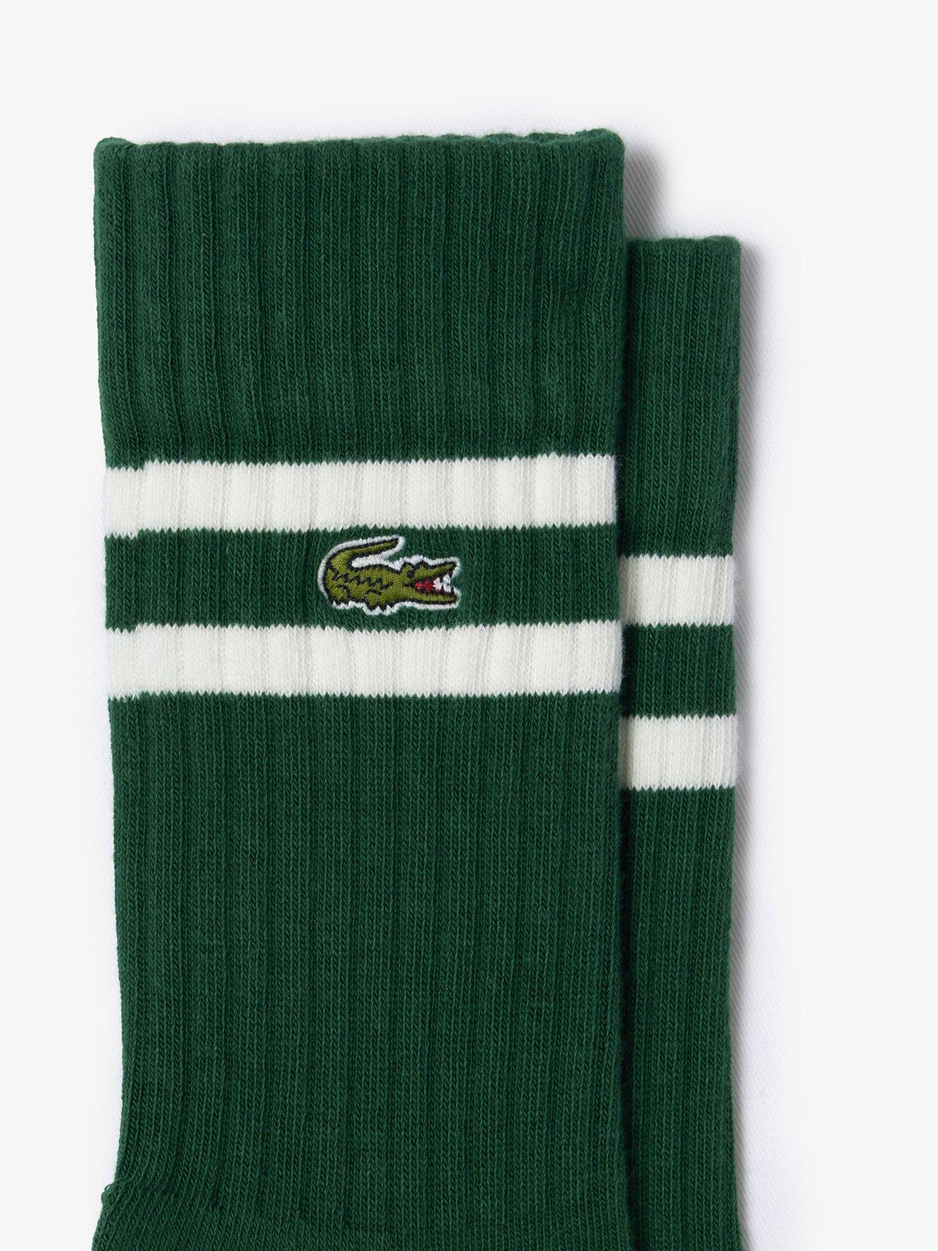 Image 2 of 3 of Lacoste 2-Pack Terry Crew Socks - Multi