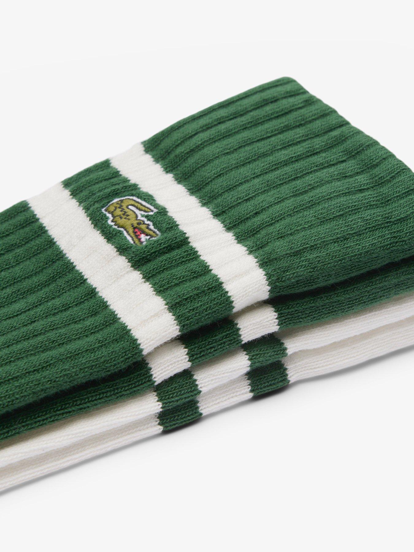 Image 3 of 3 of Lacoste 2-Pack Terry Crew Socks - Multi