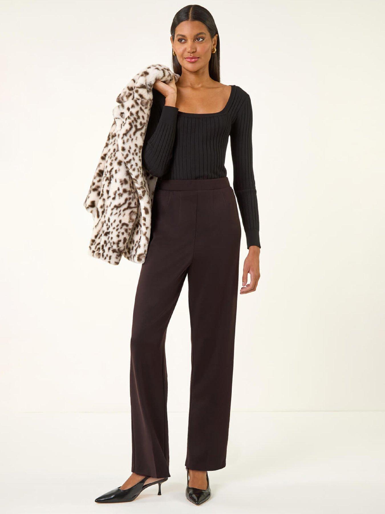 Image 3 of 5 of Roman Straight Leg Ponte Trouser