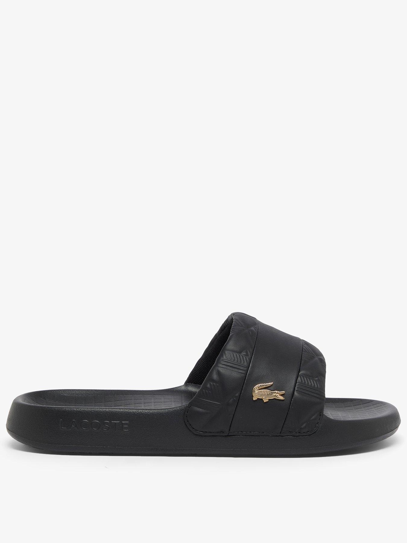 Lacoste Serve Hybrid Sliders - Black