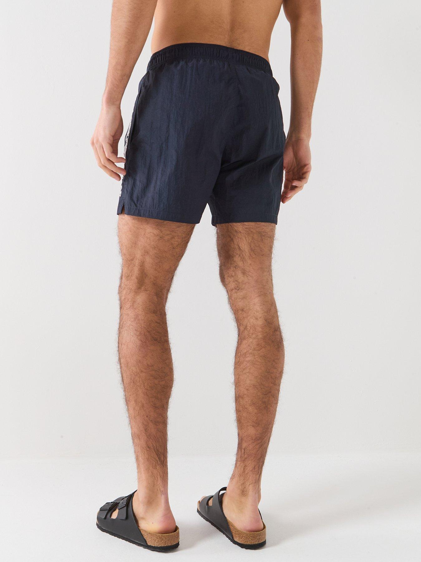 Image 2 of 5 of Emporio Armani Bodywear Embroidered Logo Swim Short - Dark Blue