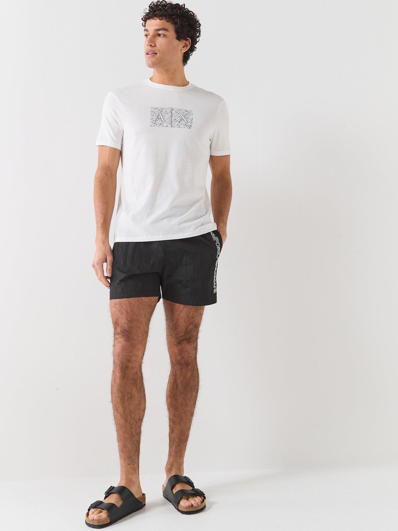 Image 3 of 5 of Emporio Armani Bodywear Embroidered Logo Swimshort - Black