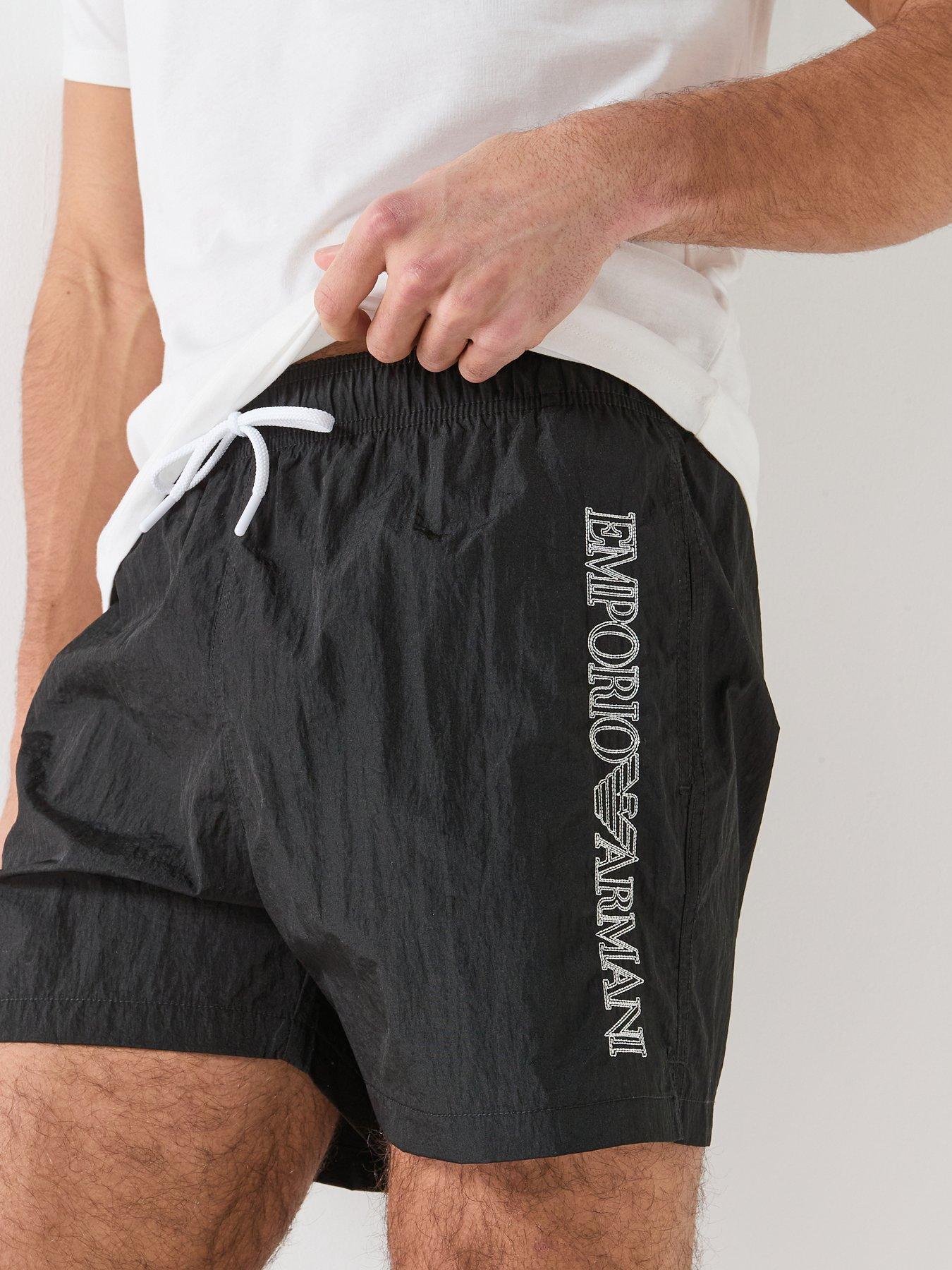 Image 5 of 5 of Emporio Armani Bodywear Embroidered Logo Swimshort - Black