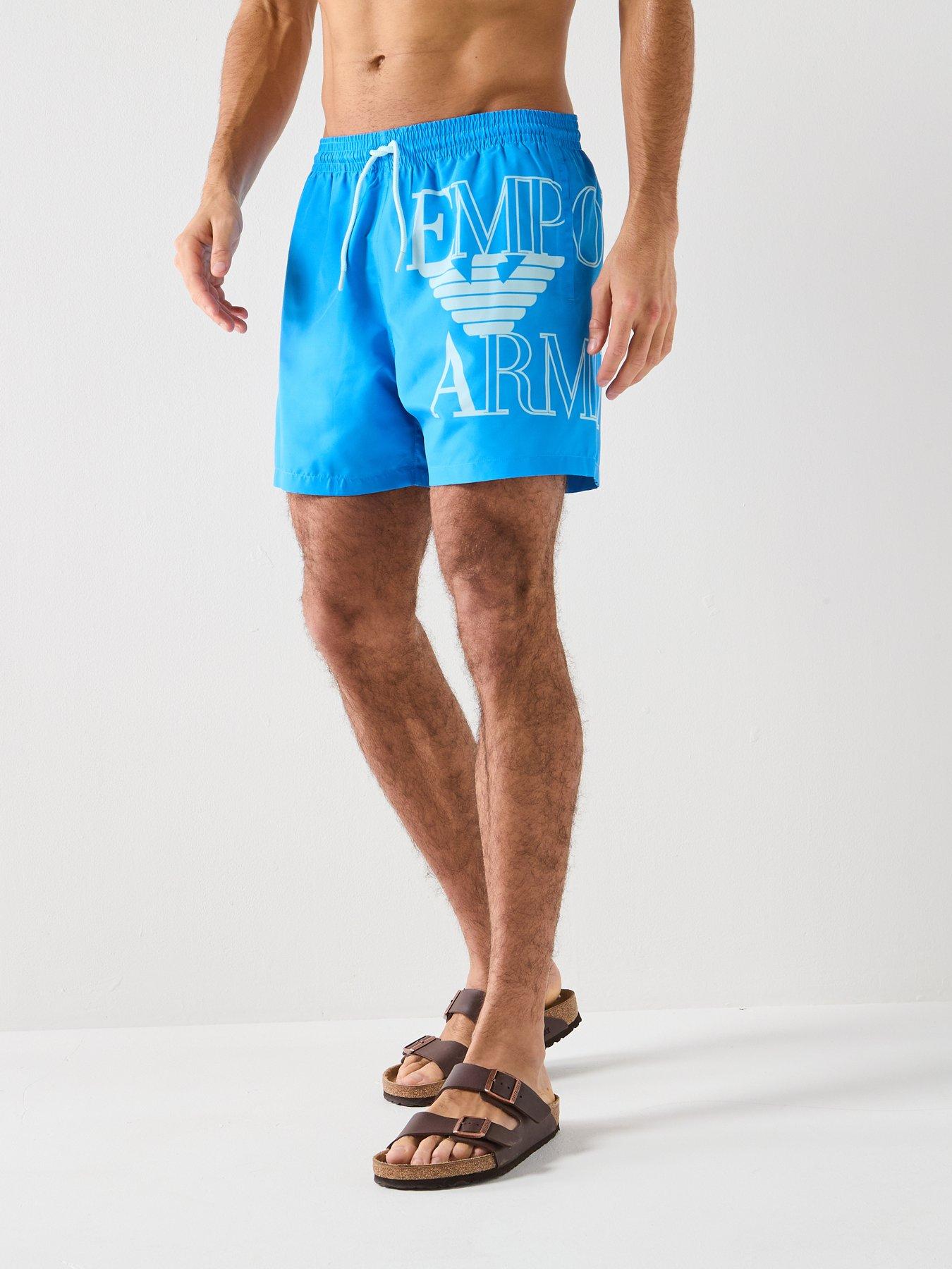 Emporio Armani Bodywear Bold Logo Swimshort - Bright Blue