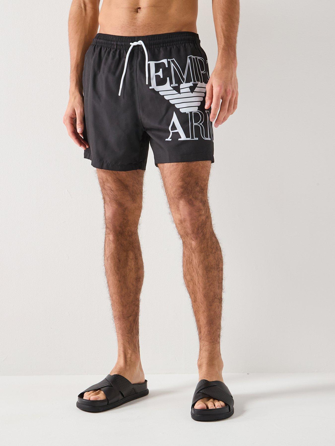Emporio Armani Bodywear Bold Logo Swimshort - Black