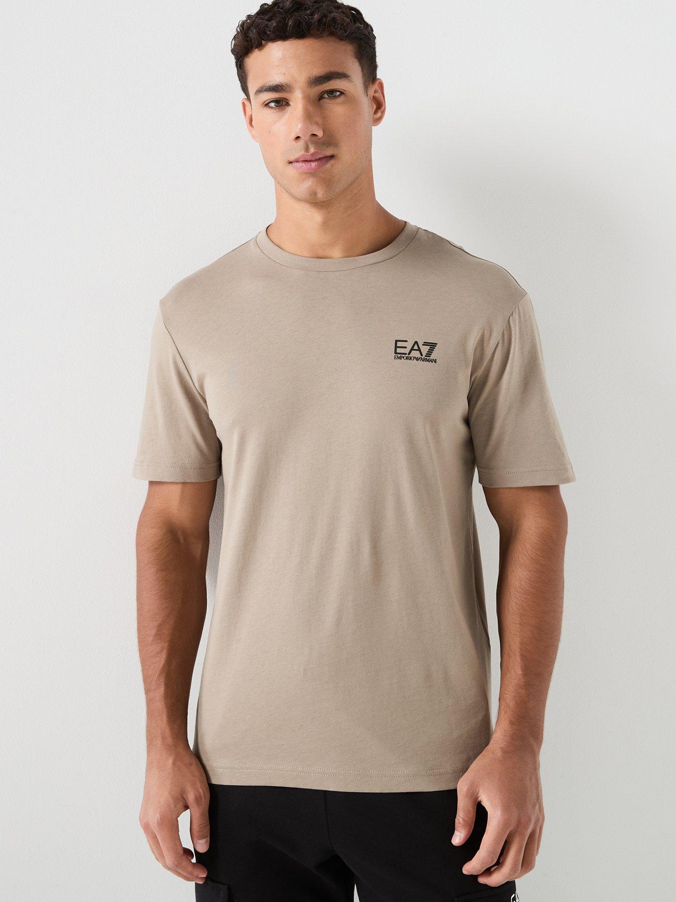 EA7 Emporio Armani: Core Id Crew Neck T-Shirt - Light Brown