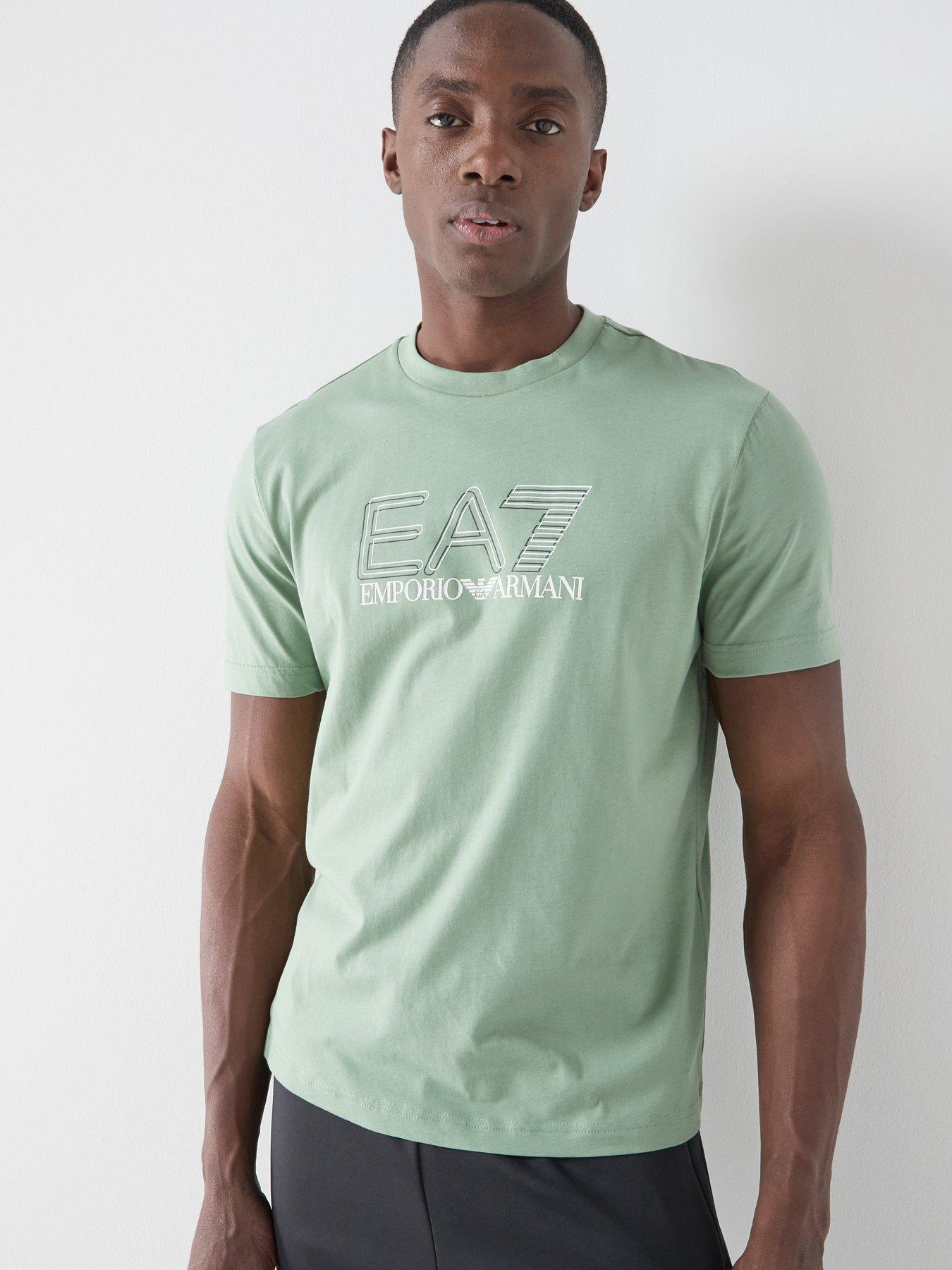 EA7 Emporio Armani Train Visibility T-Shirt, Green, Size Xl, Men